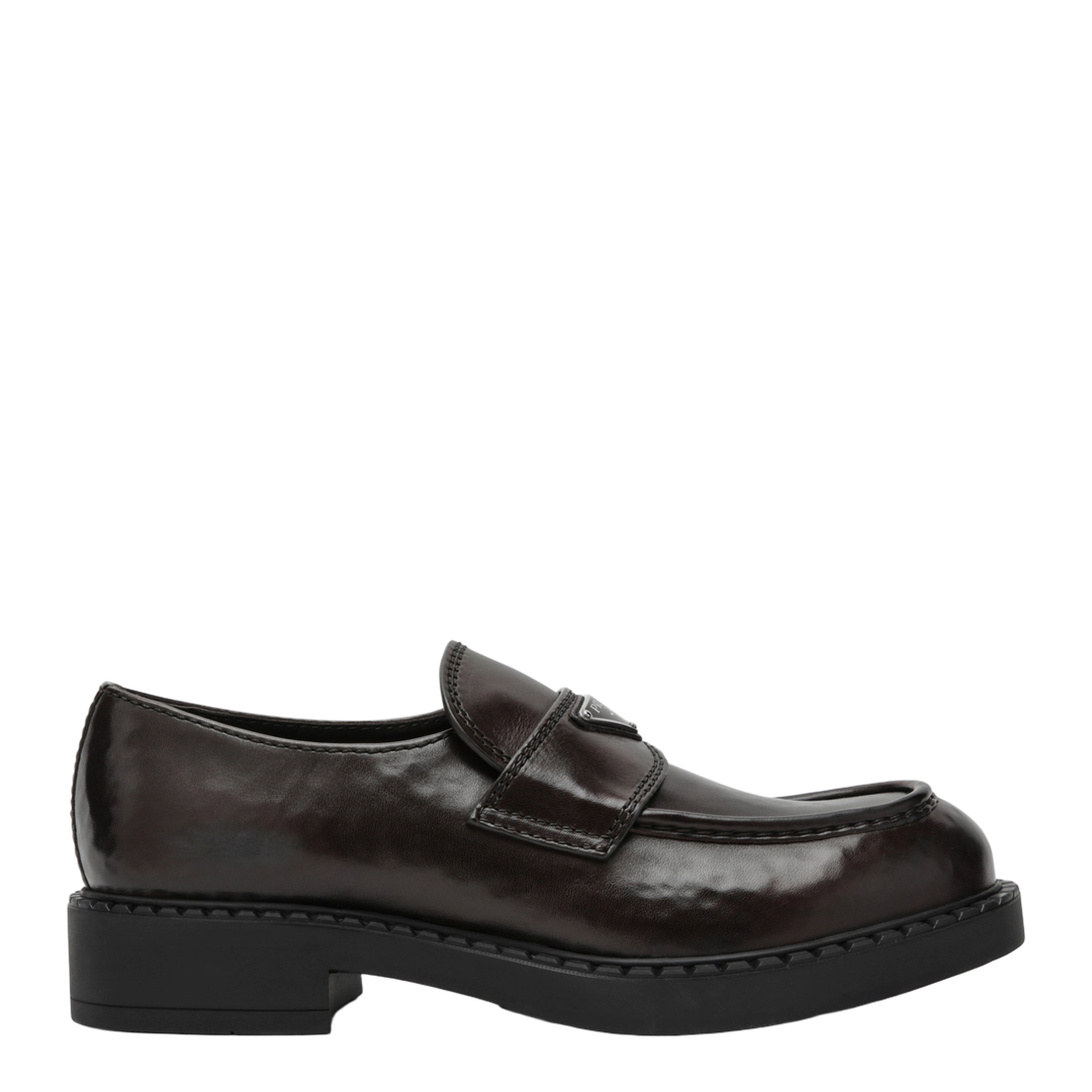 MAYFEYR - Prada - Chocolate Leather Loafers In Brown Leather - 2DE127G0003ZPQF0562