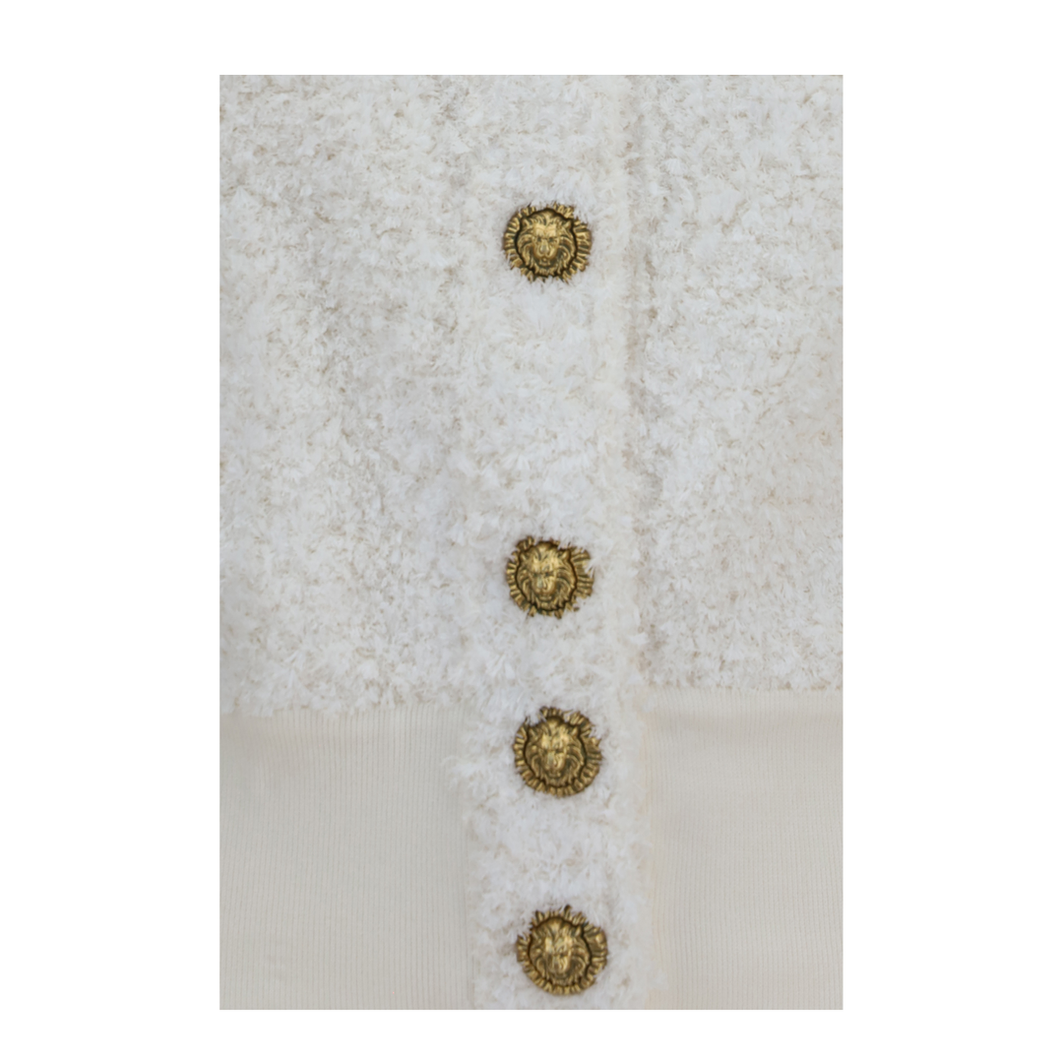 MAYFEYR - Balmain - Tweed Bomber Jacket With Lion-Head Buttons - GF0TE203KJ89