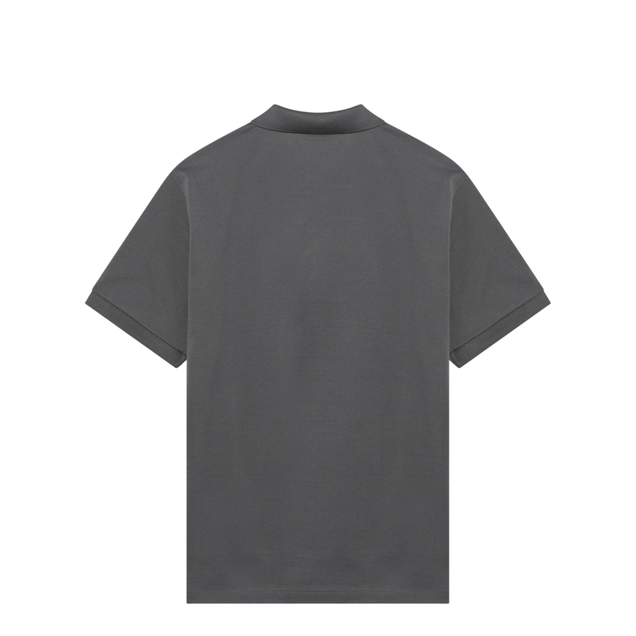 Steel Grey Cotton Piqué Polo Shirt