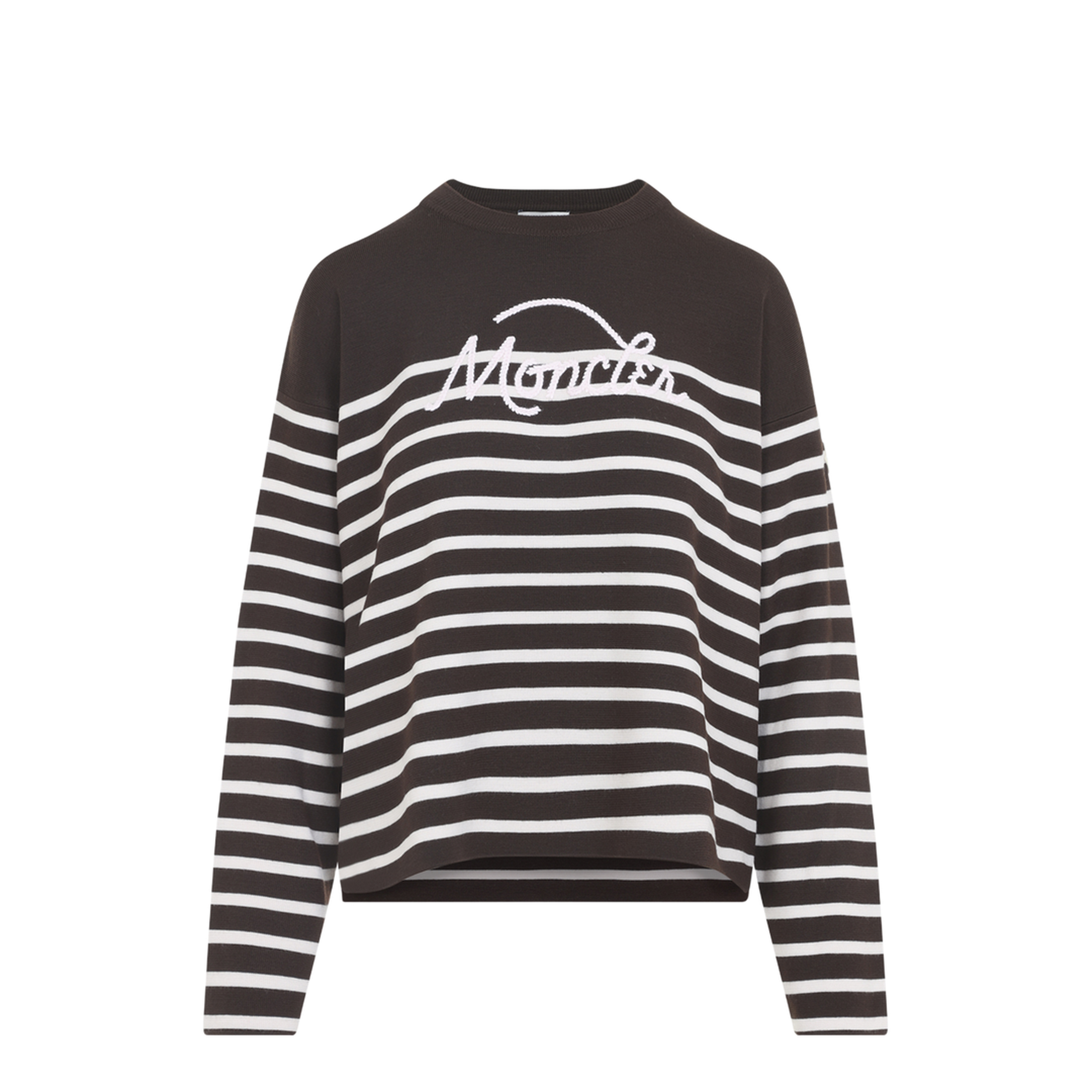 MAYFEYR - Moncler - Striped Logo Knit Sweater - L20939C00005M1131
