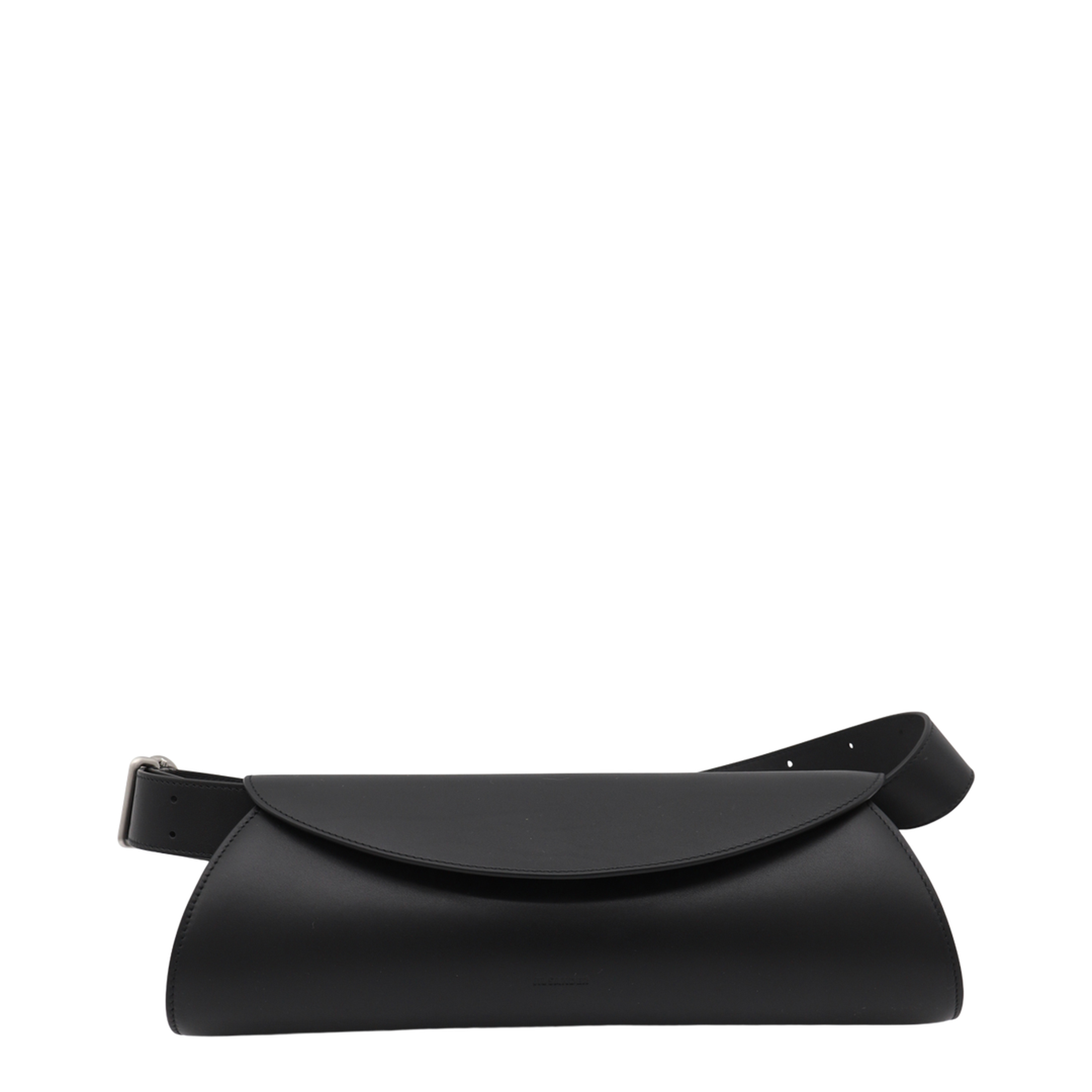 Cannolo Grande Calf Leather Shoulder Bag - Black