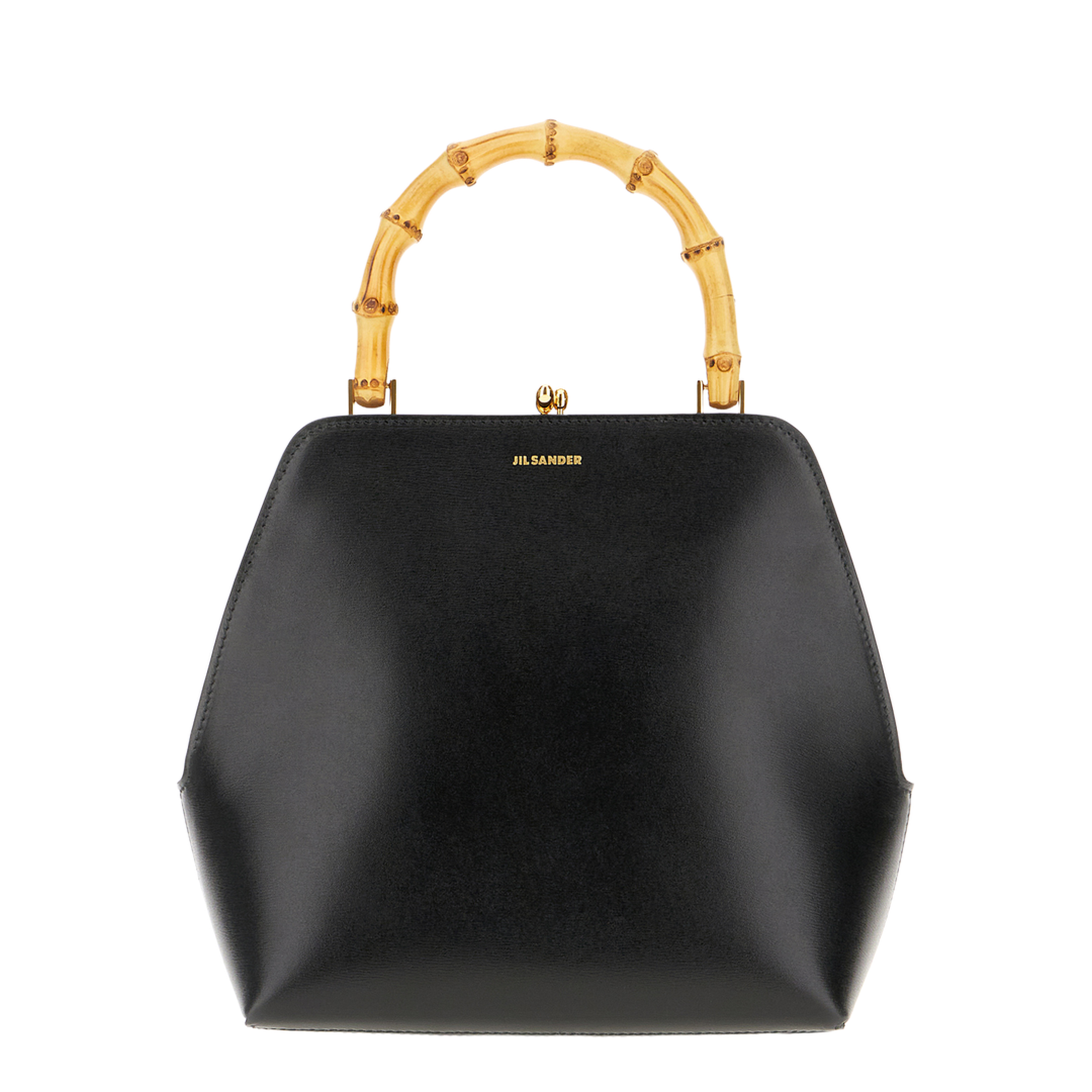 Black Leather Goji Handbag