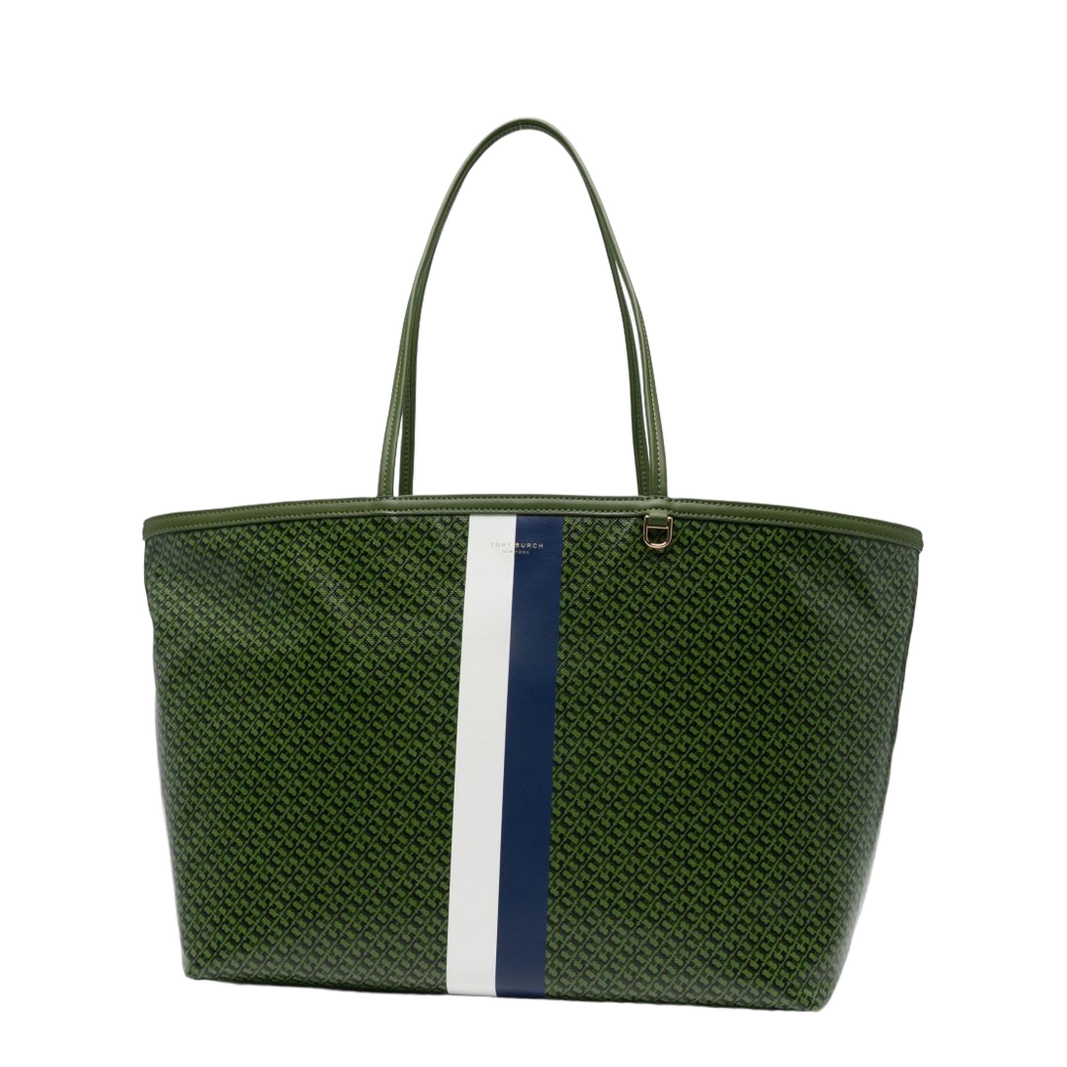 Racer Coated Canvas Tote - Green