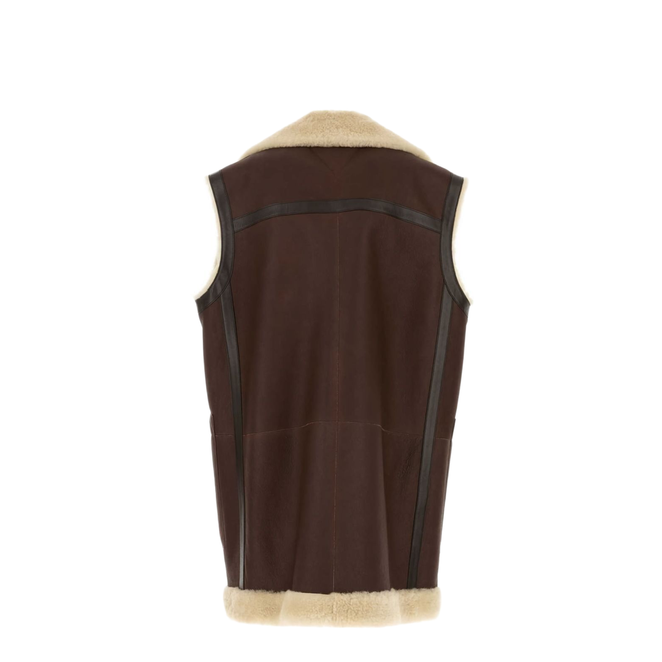 Leather Shearling Vest