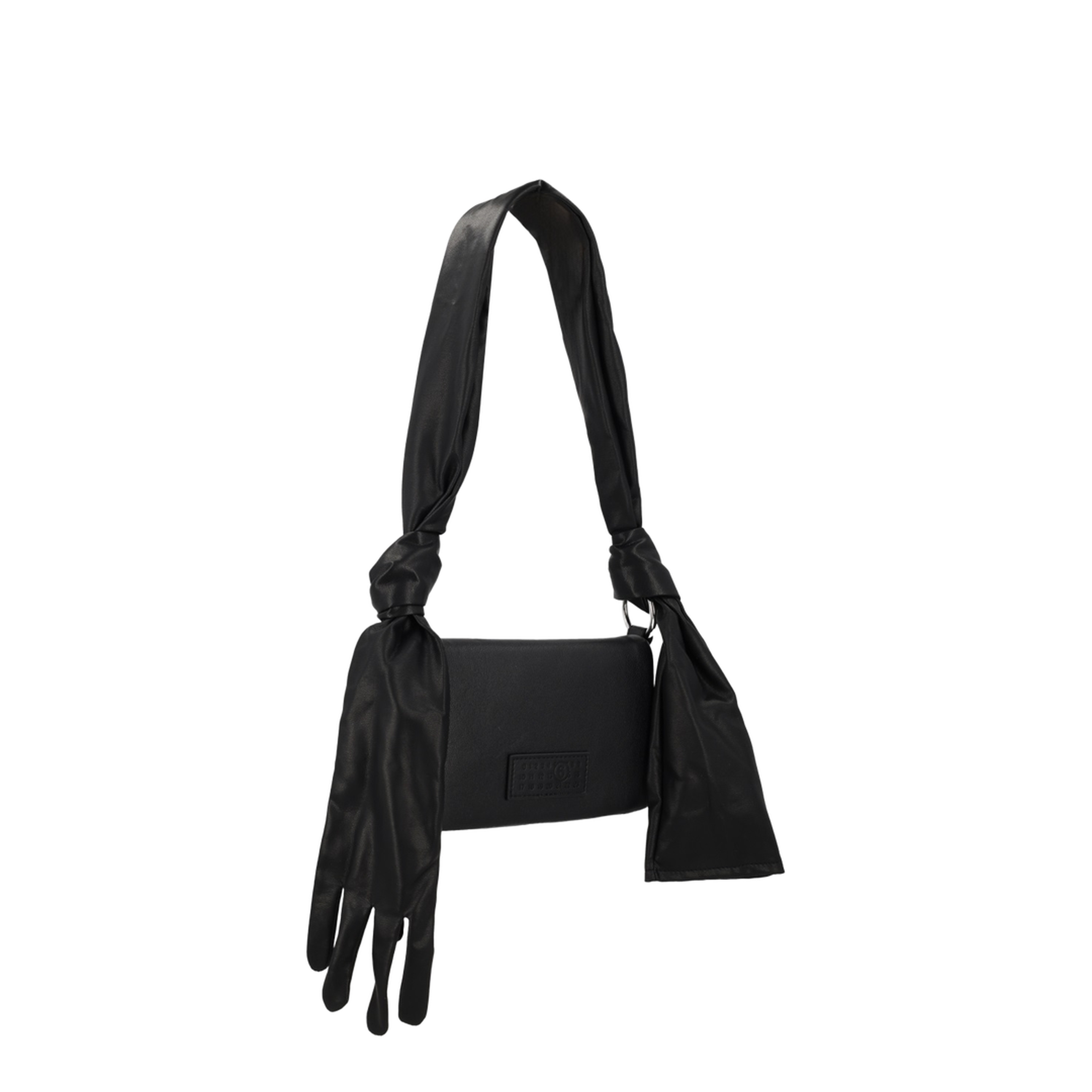 Glove Small Coated Polyester Shoulder Bag - Black