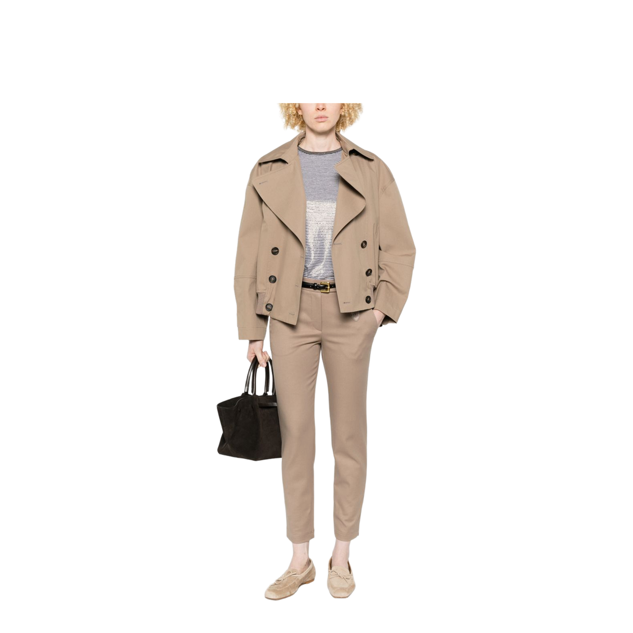 Cotton and silk striped shirt