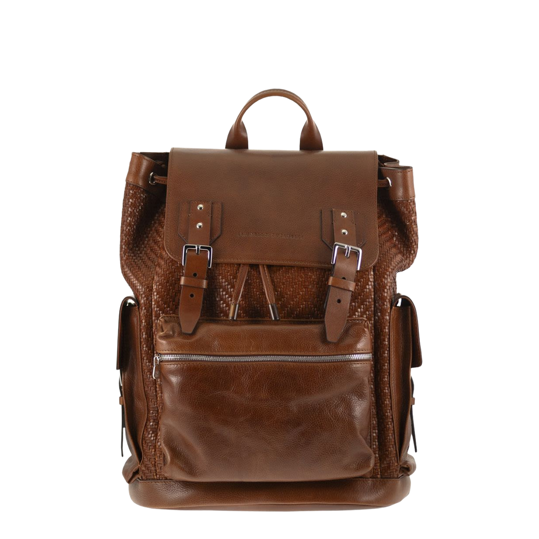 City Backpack Woven Leather