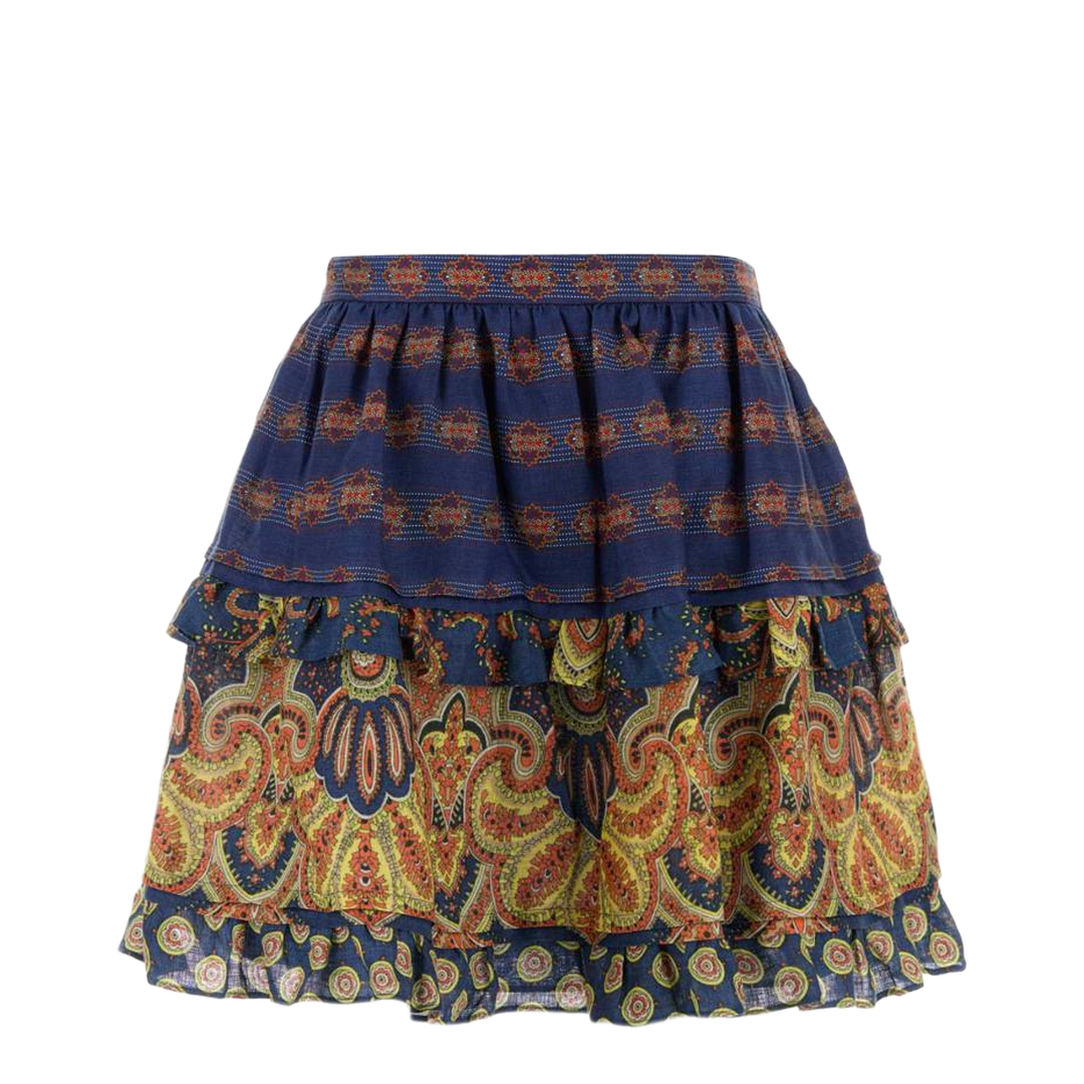 Printed Linen Skirt