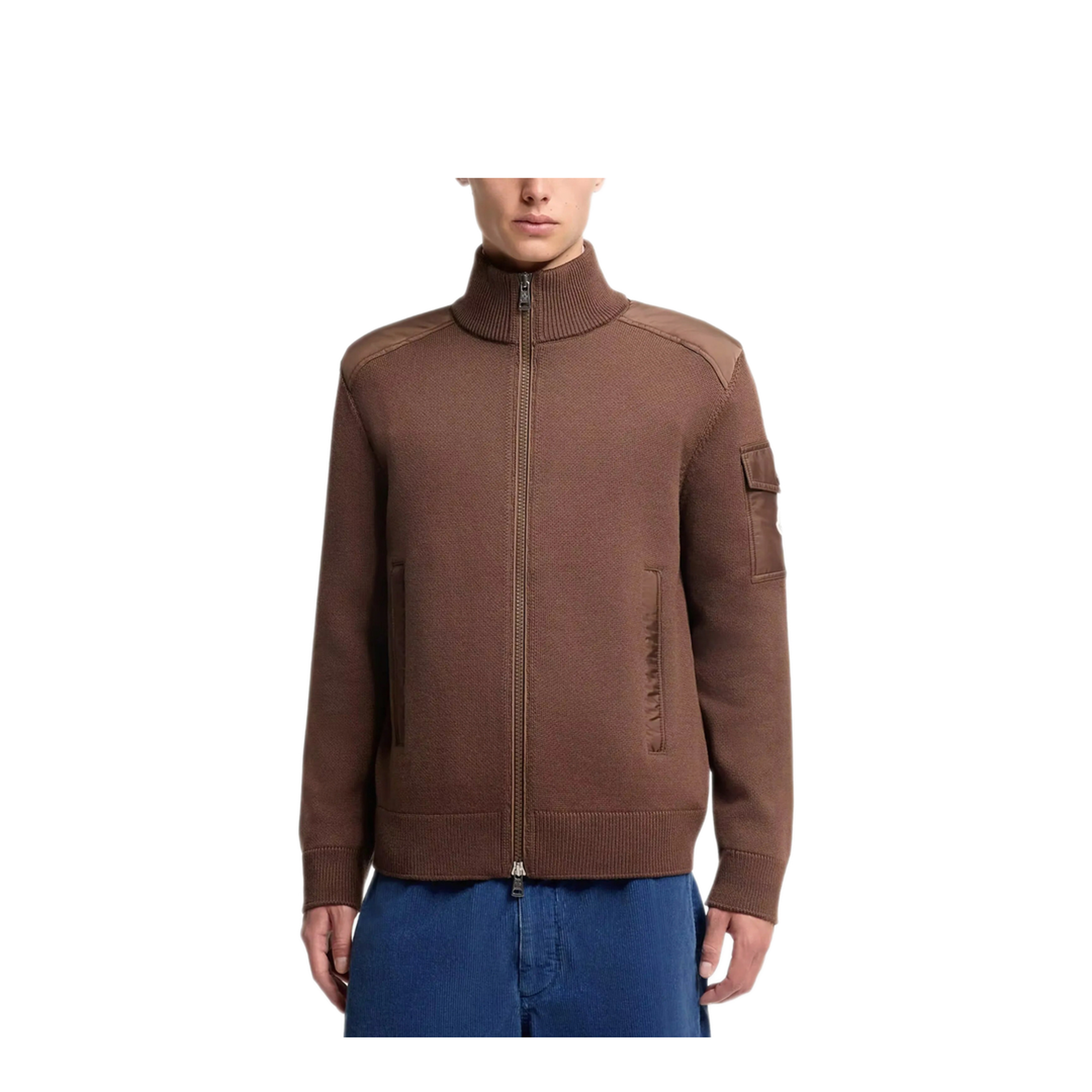 MAYFEYR - Moncler - Padded Wool Zip-Up Cardigan - L20919B00003M1131