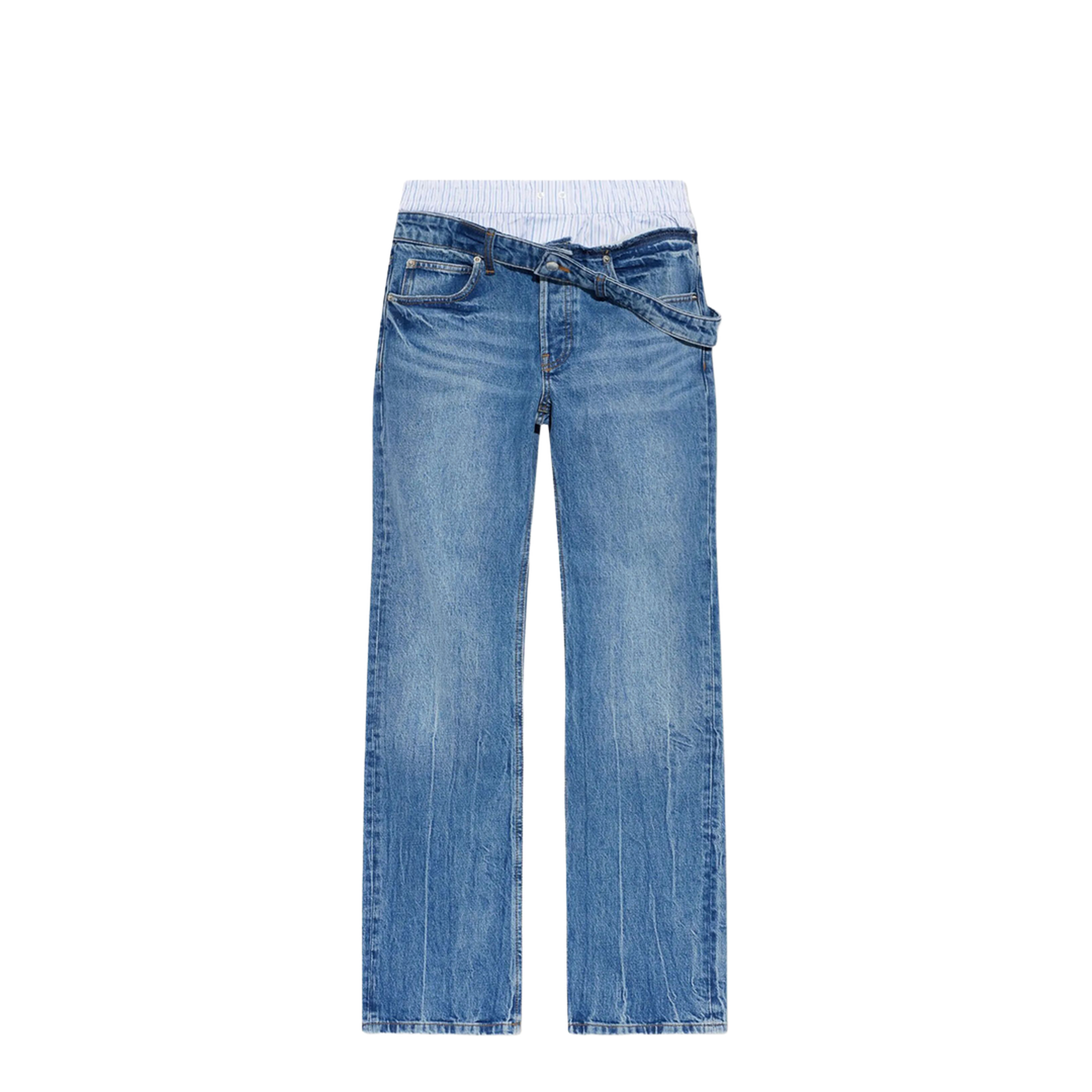 MAYFEYR - Alexander Wang - Boxer Detail And Drop Waistband Slim Fit Jeans - 4DC3264123
