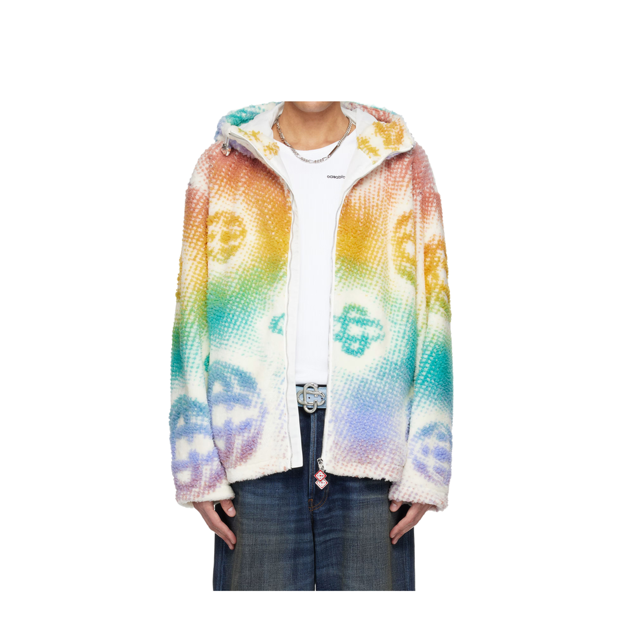 Halftone Monogram Fleece Jacket