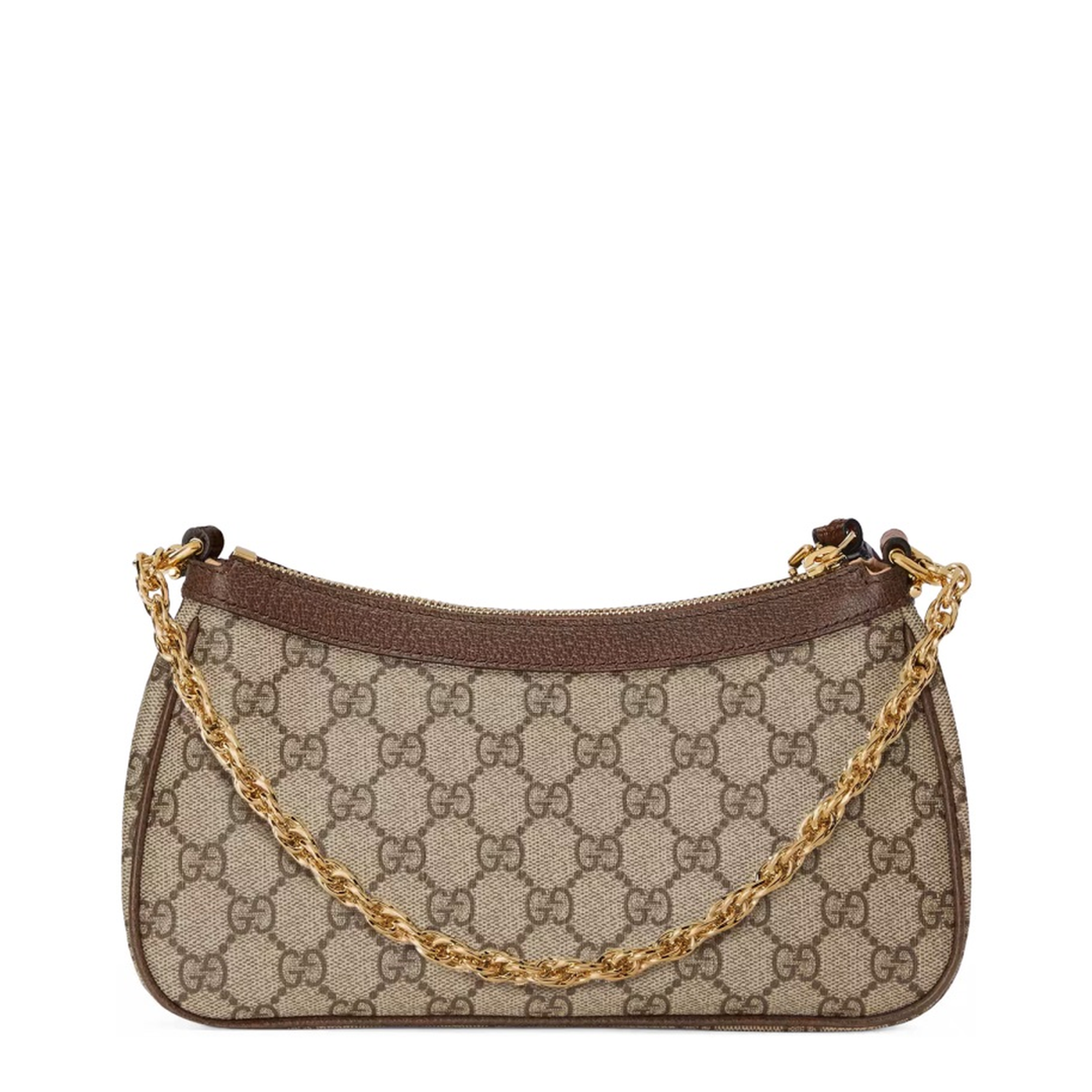 Ophidia Mini Leather Bag - Brown