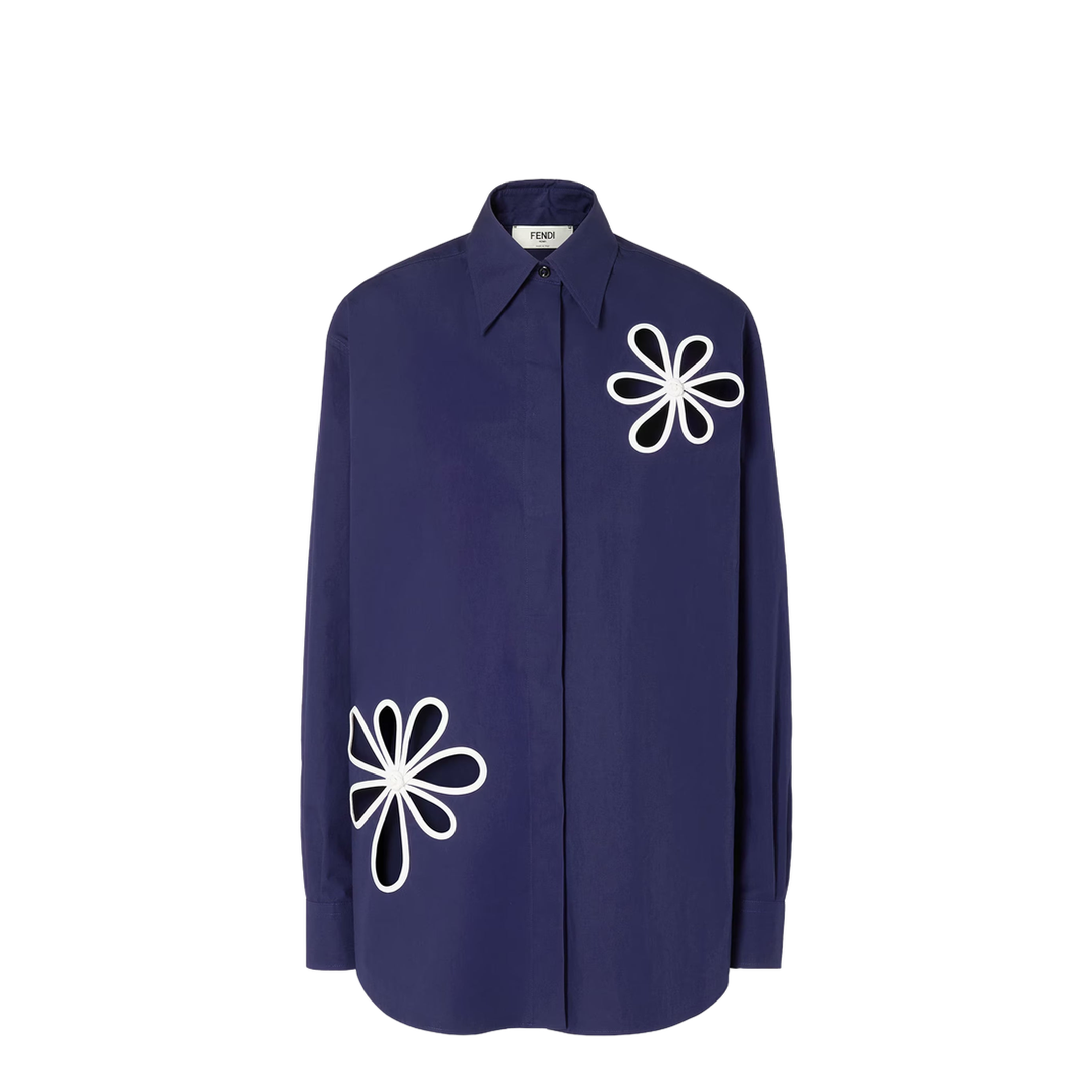 Dark Blue Poplin Shirt