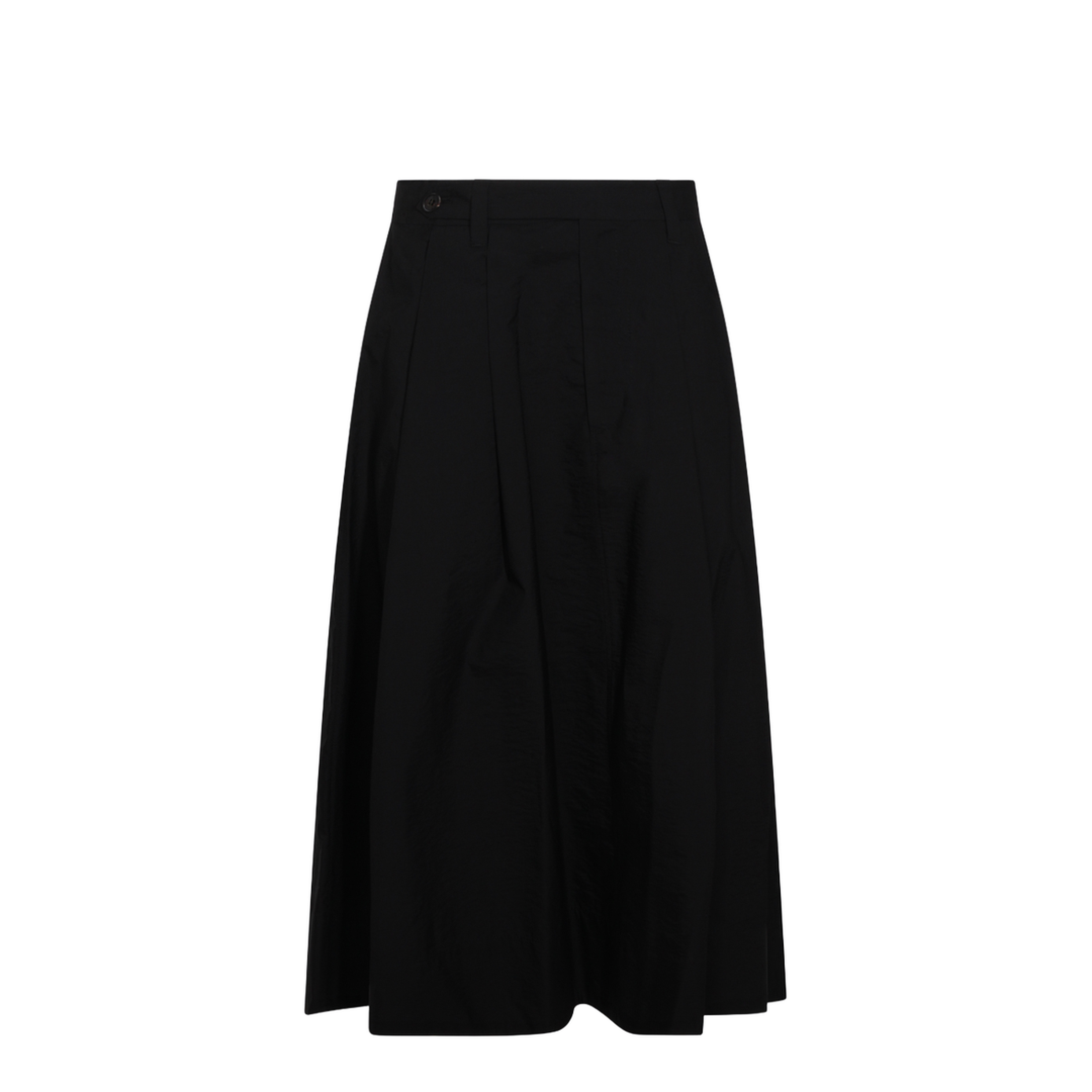 Women's Button Flared Skirt Black