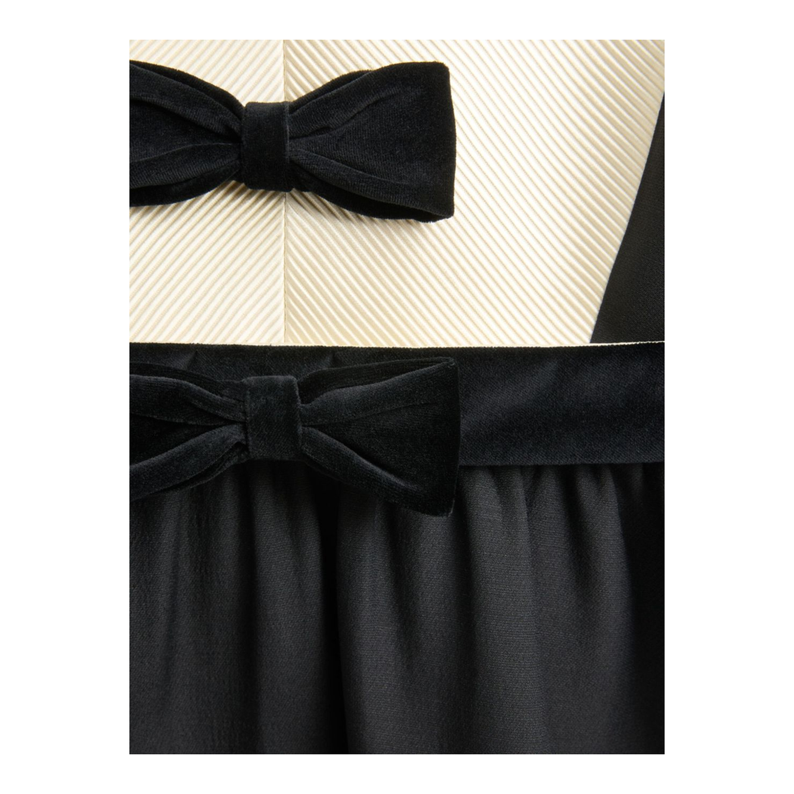 Black Dress with Bow Detailing