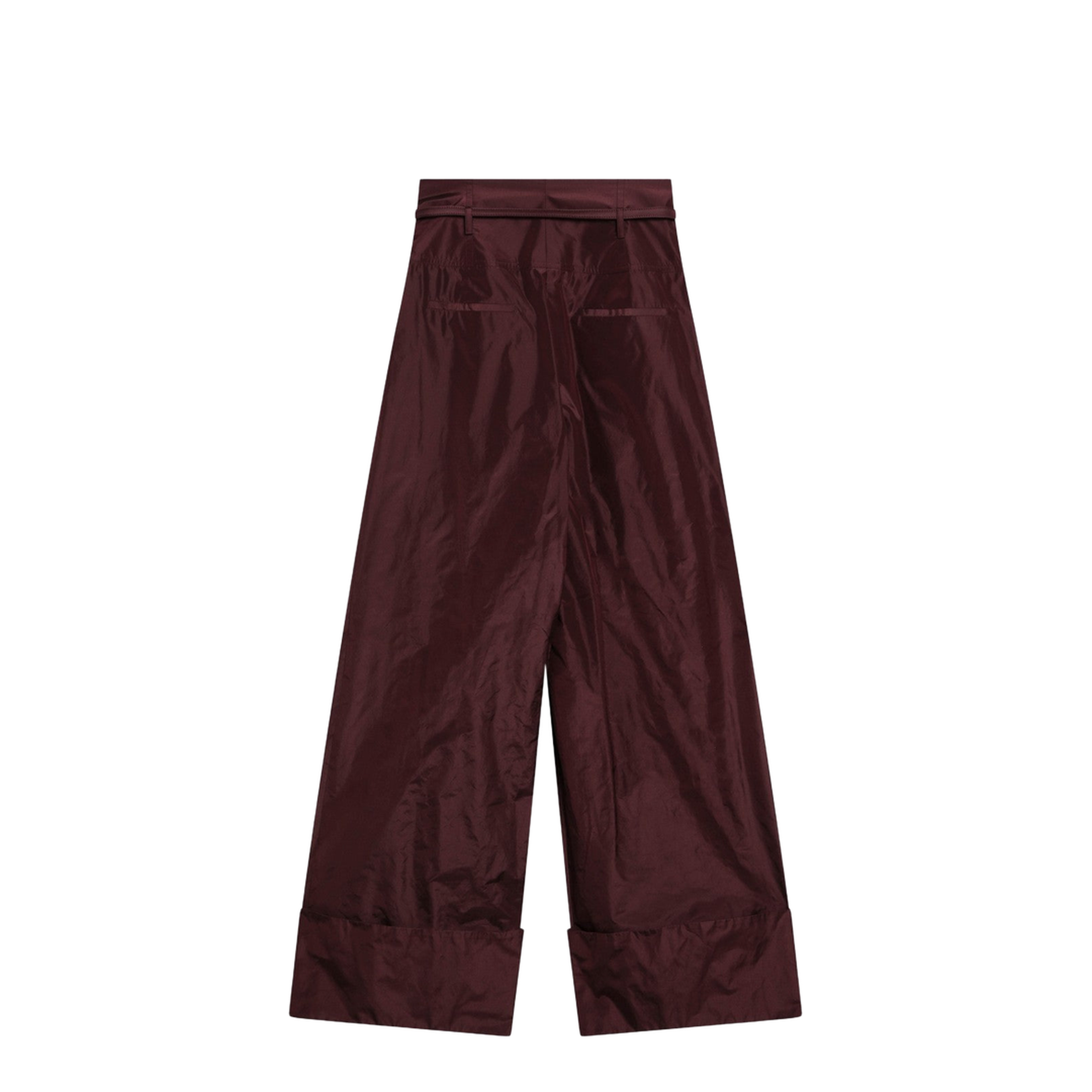 Trousers Silk Red