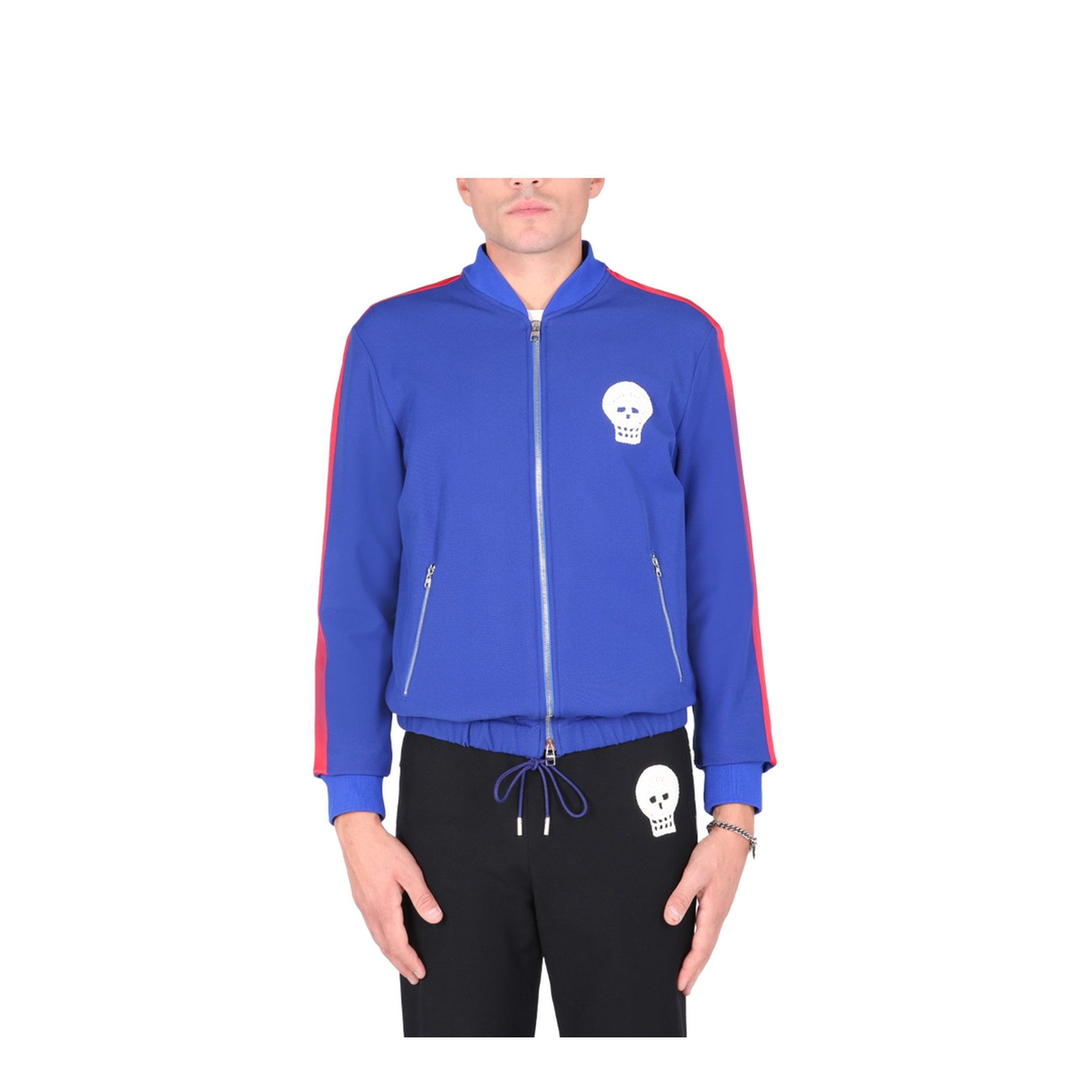 Skull Embroidered Sweatshirt