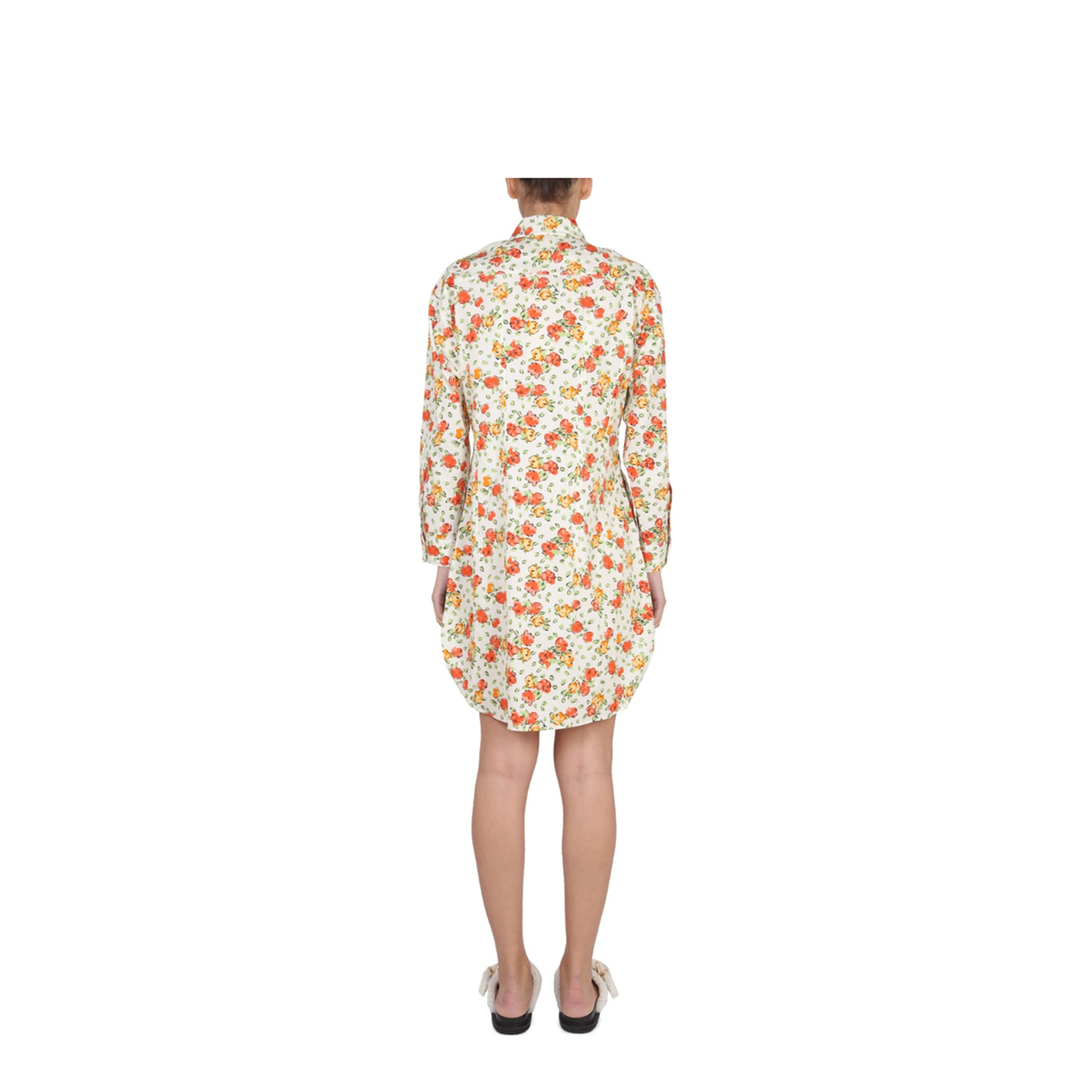 Shirt Dress with Floral Pattern