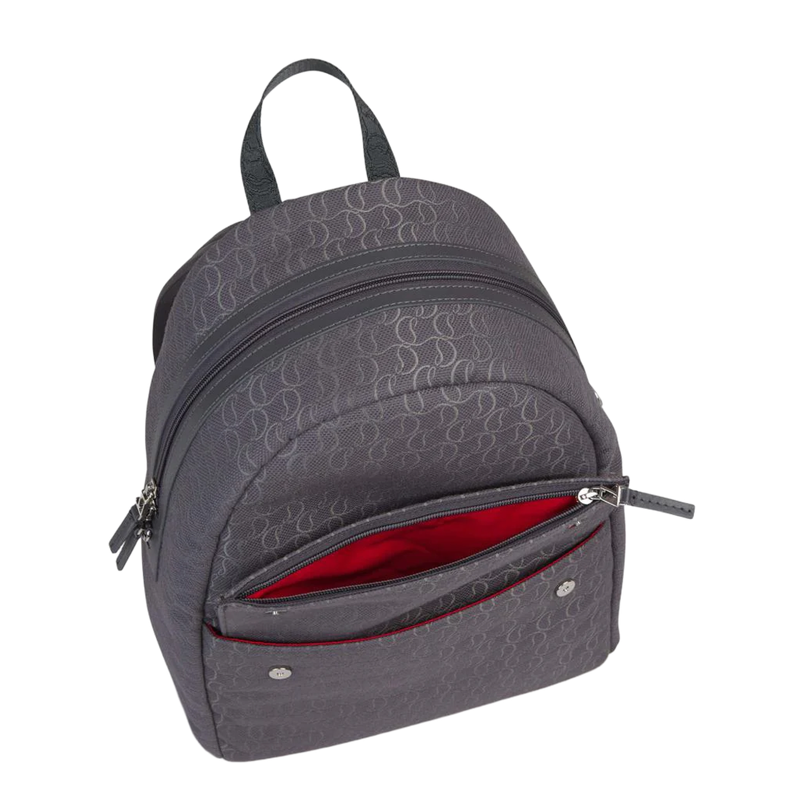 Backpack Jacquard Logo Combined with Smooth Leather