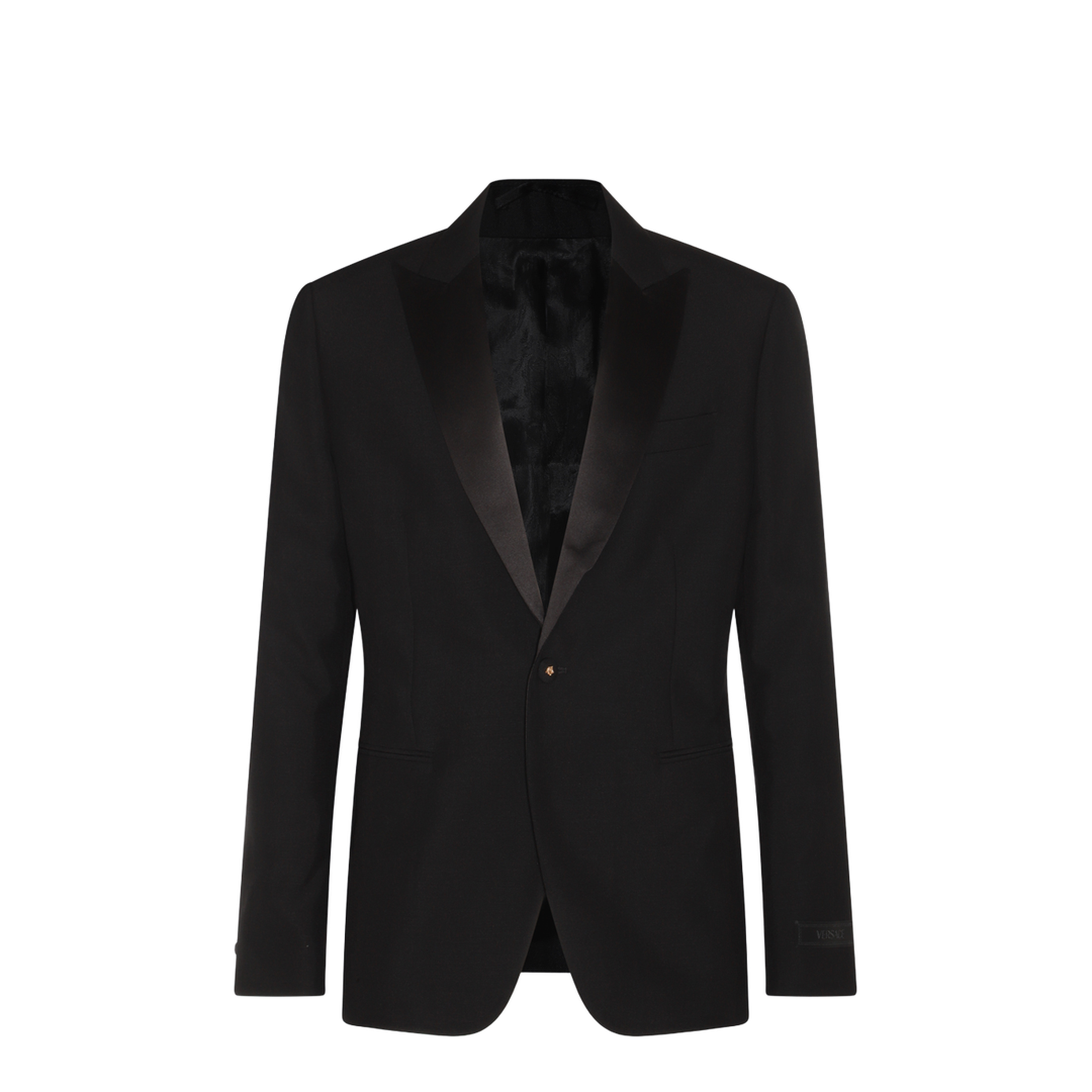 Single-Breasted Tailored Blazer Jacket Black