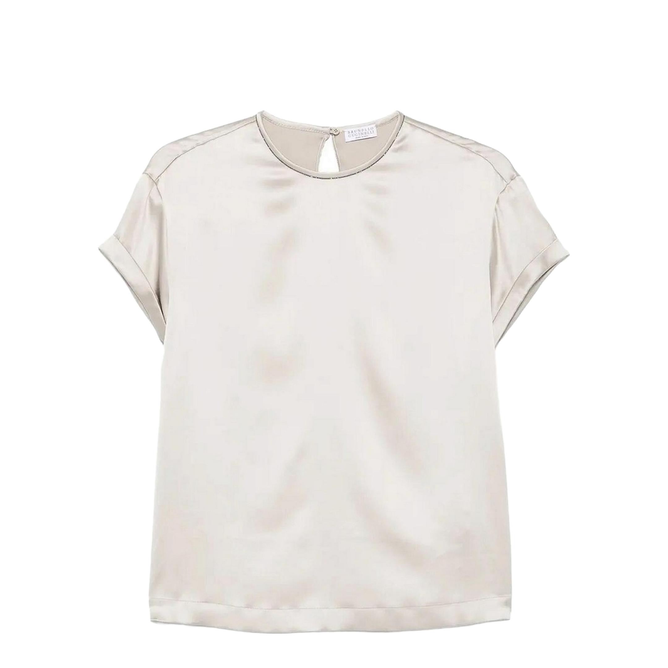 Silk Crewneck T-Shirt