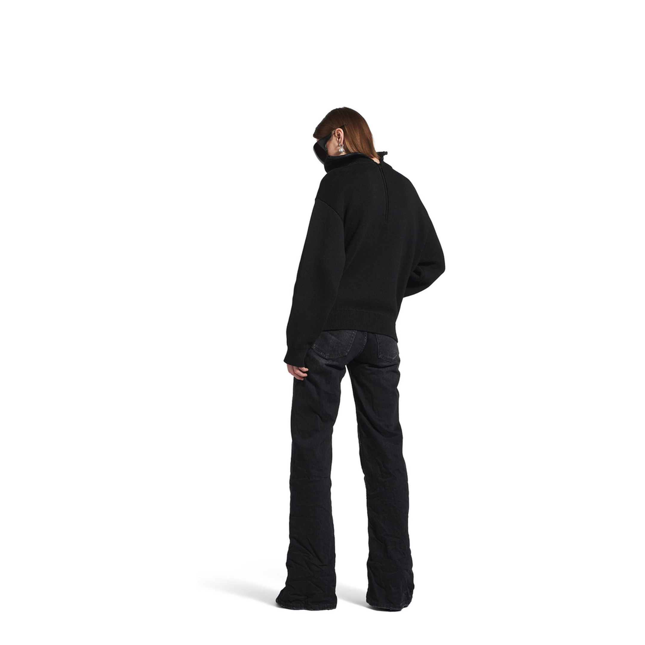 MAYFEYR - Balenciaga - Crinkled Effect Wide Leg Jeans With Washed And Worn-Out Details - 852328TTW67