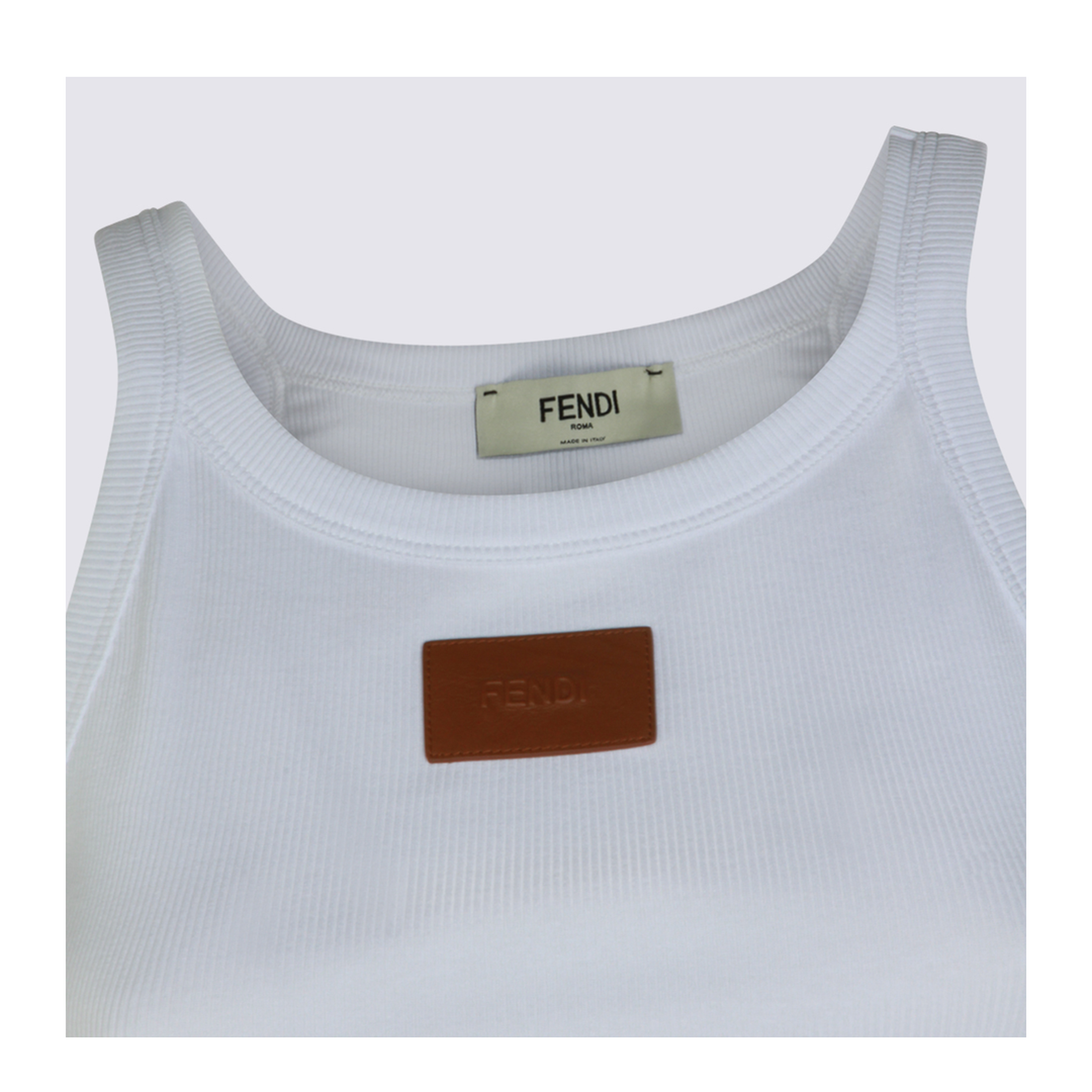 White Top with Logo Patch