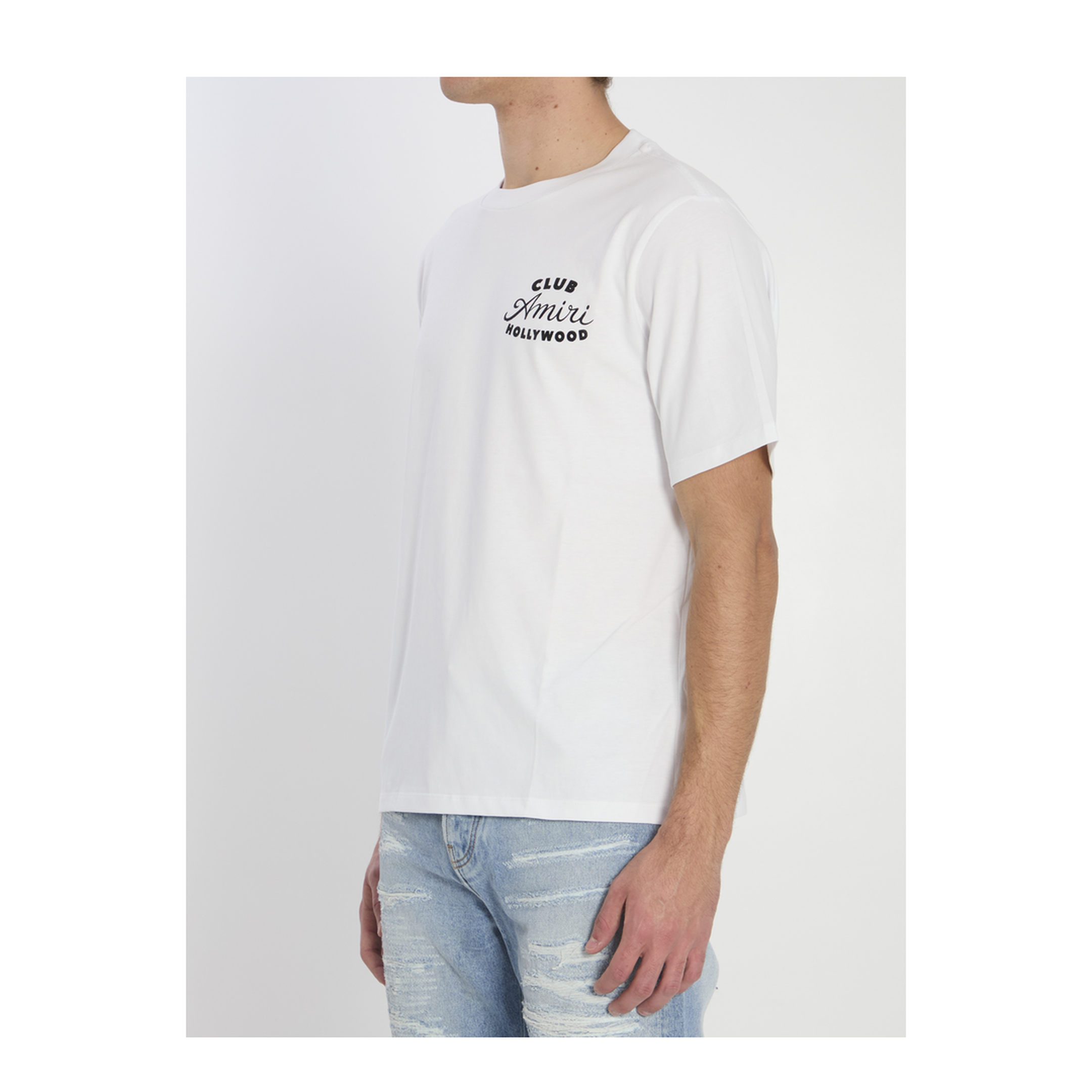 White Crewneck T-Shirt Cotton