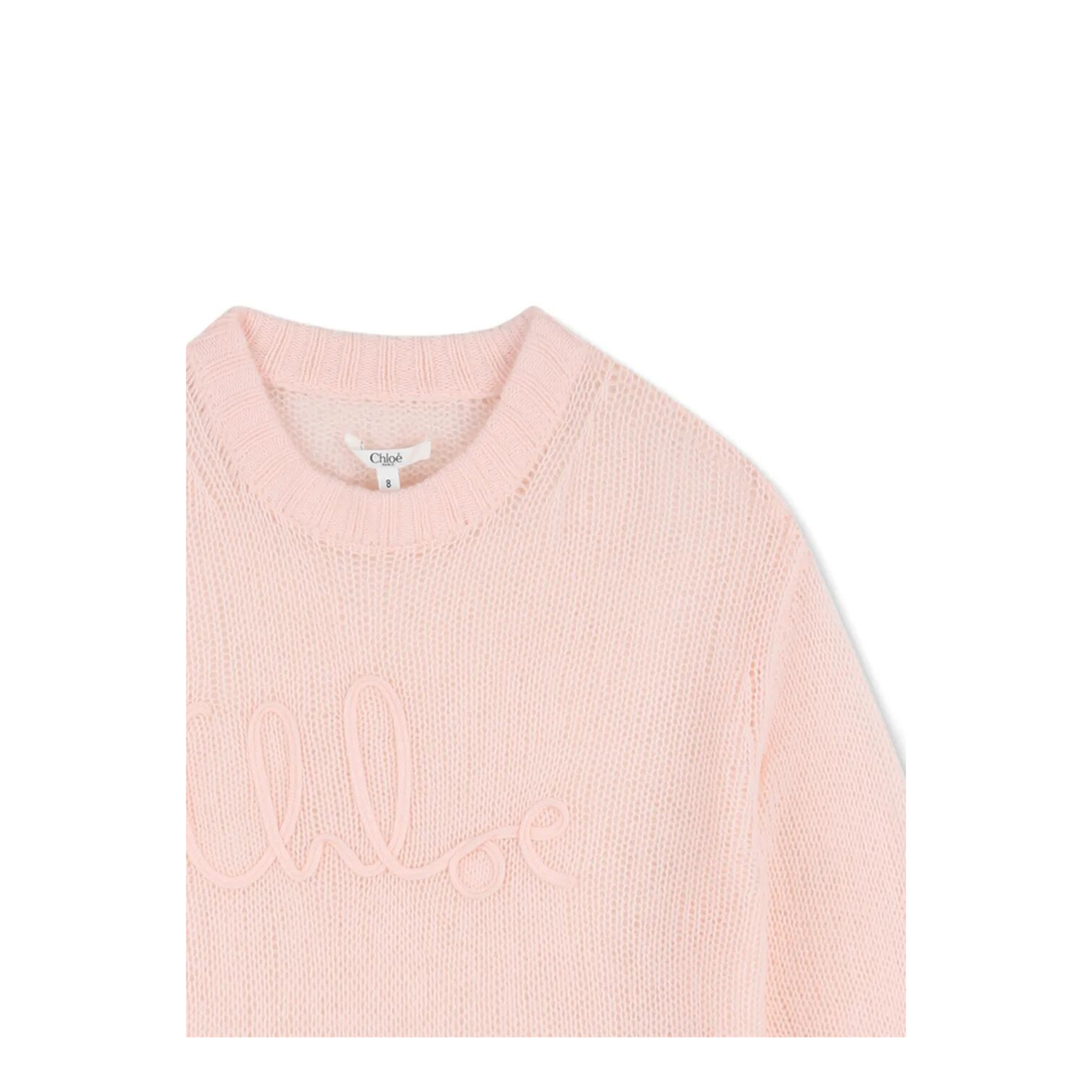 MAYFEYR - CHLOÉ KIDS - Embroidered Logo Wool Sweater - C2083946J
