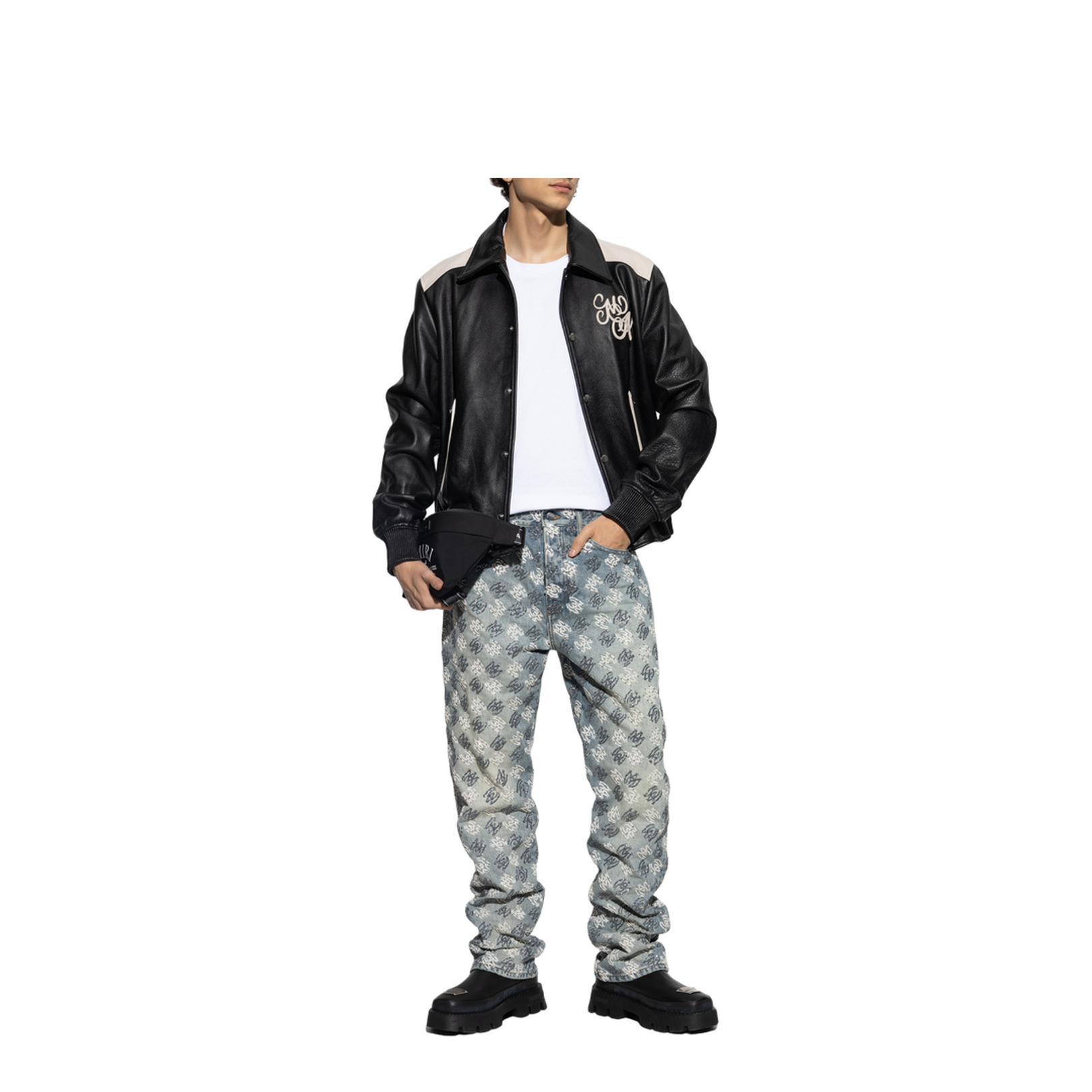 Jeans with finishing