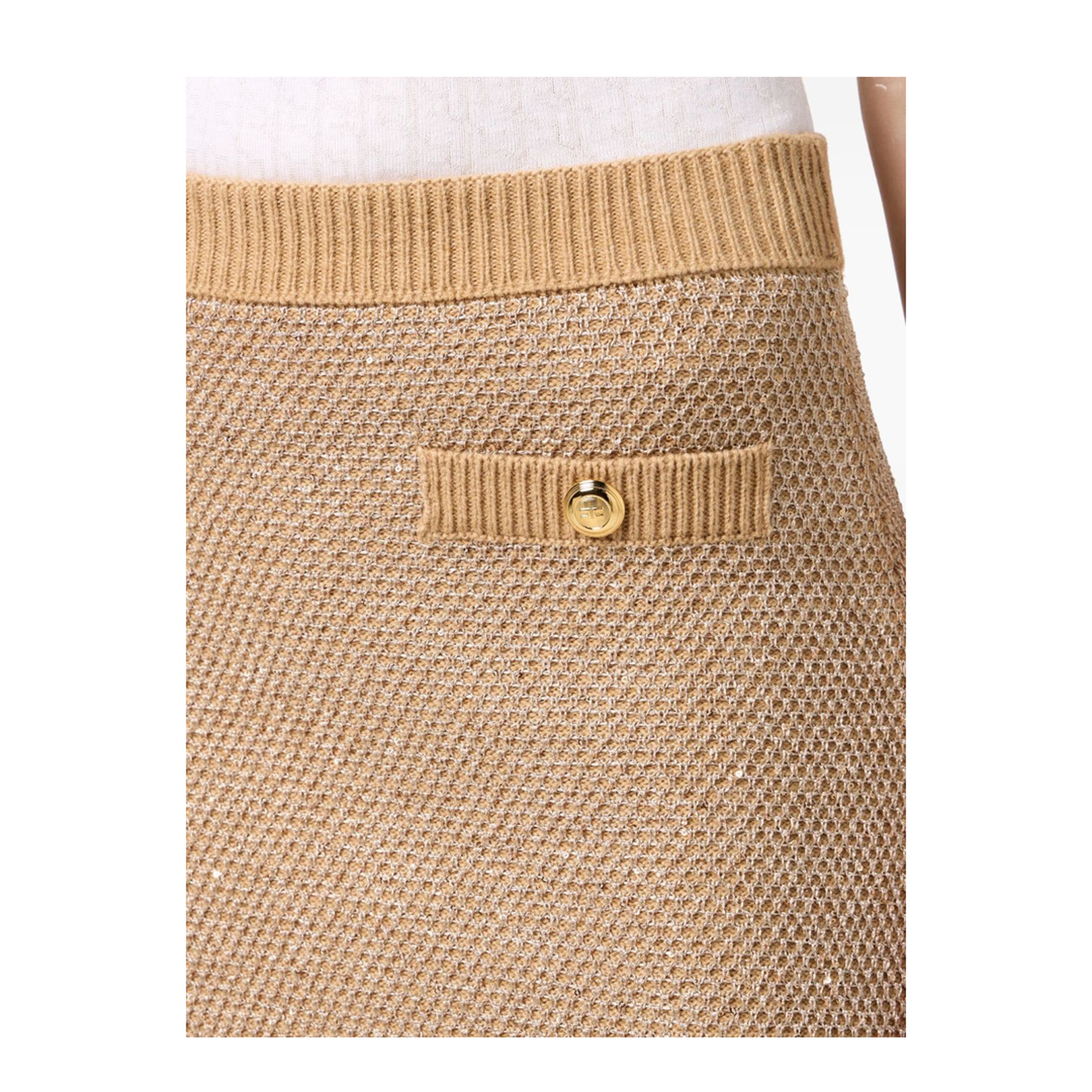 Knitted Skirt With Sequins