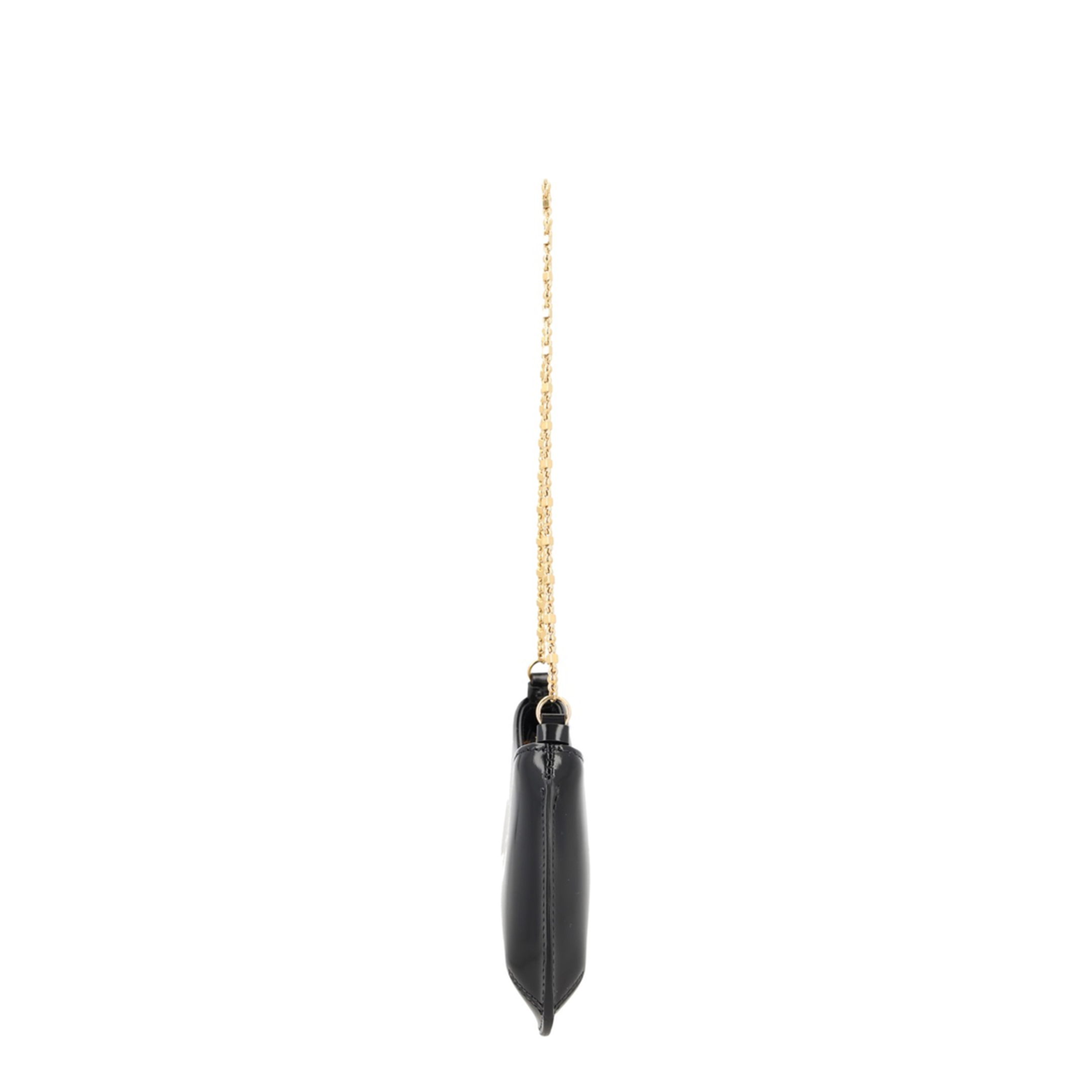 Le Petit Bisou Chaîne Calf Leather Shoulder Bag - Black