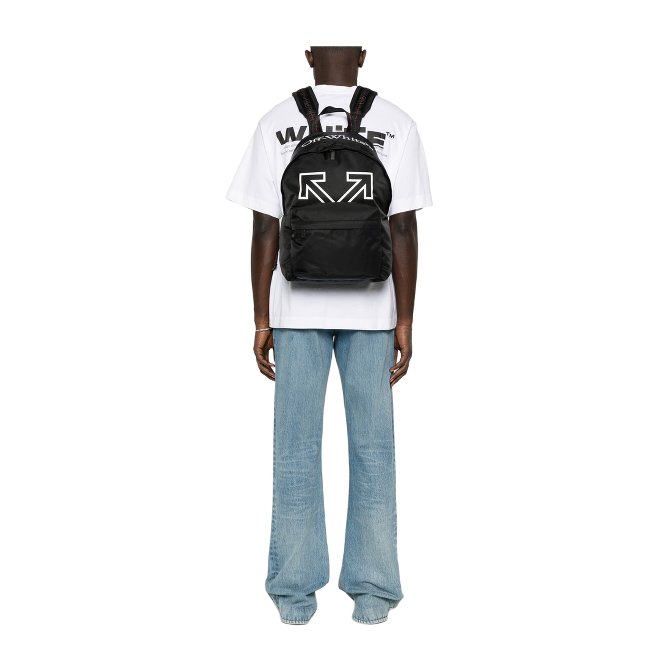MAYFEYR - Off-White - Backpack With Logo - OMNB123C99FAB0011001