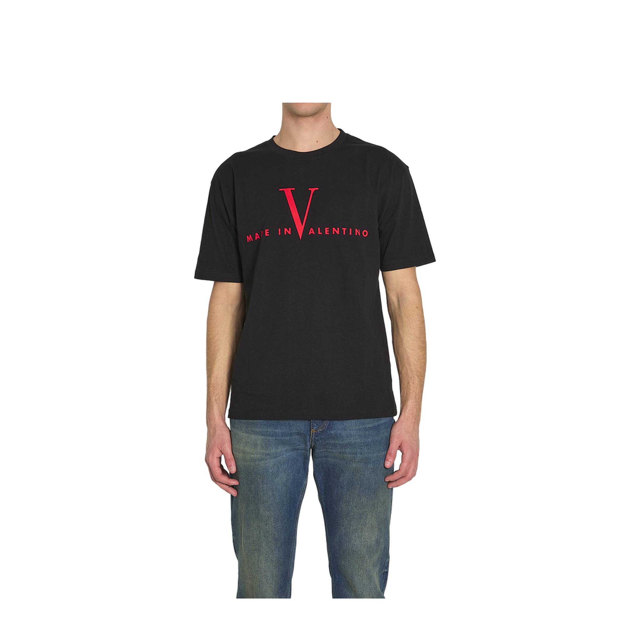 Cotton T-Shirt with Made In Print