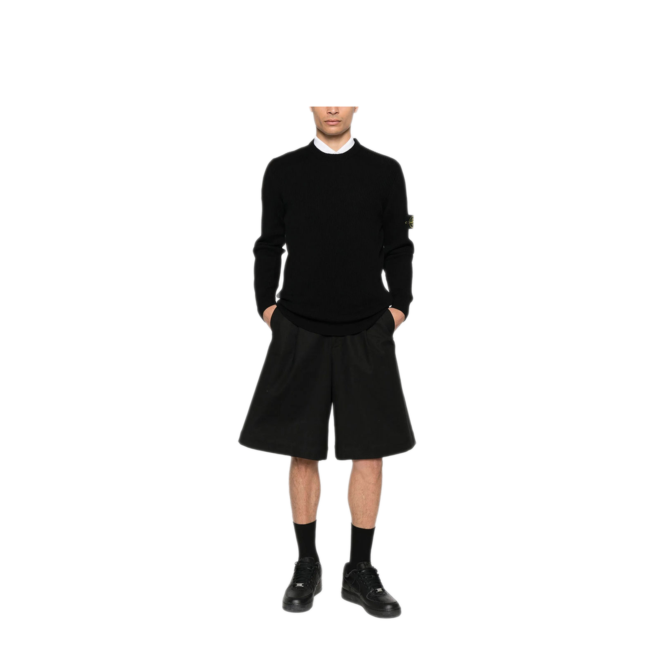 MAYFEYR - Stone Island - Crewneck Sweater With Ribbed Trims - L2S155100053S00C2
