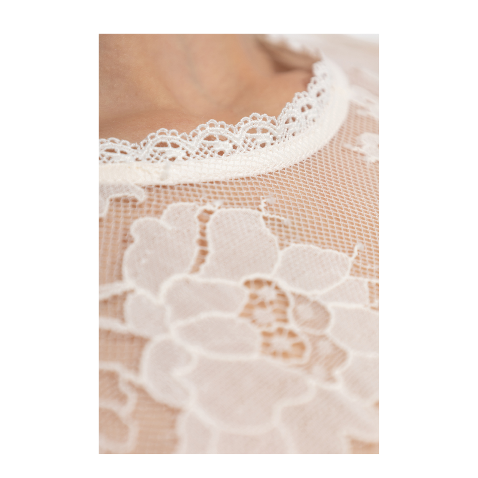 Oversize Dress with Floral Motif