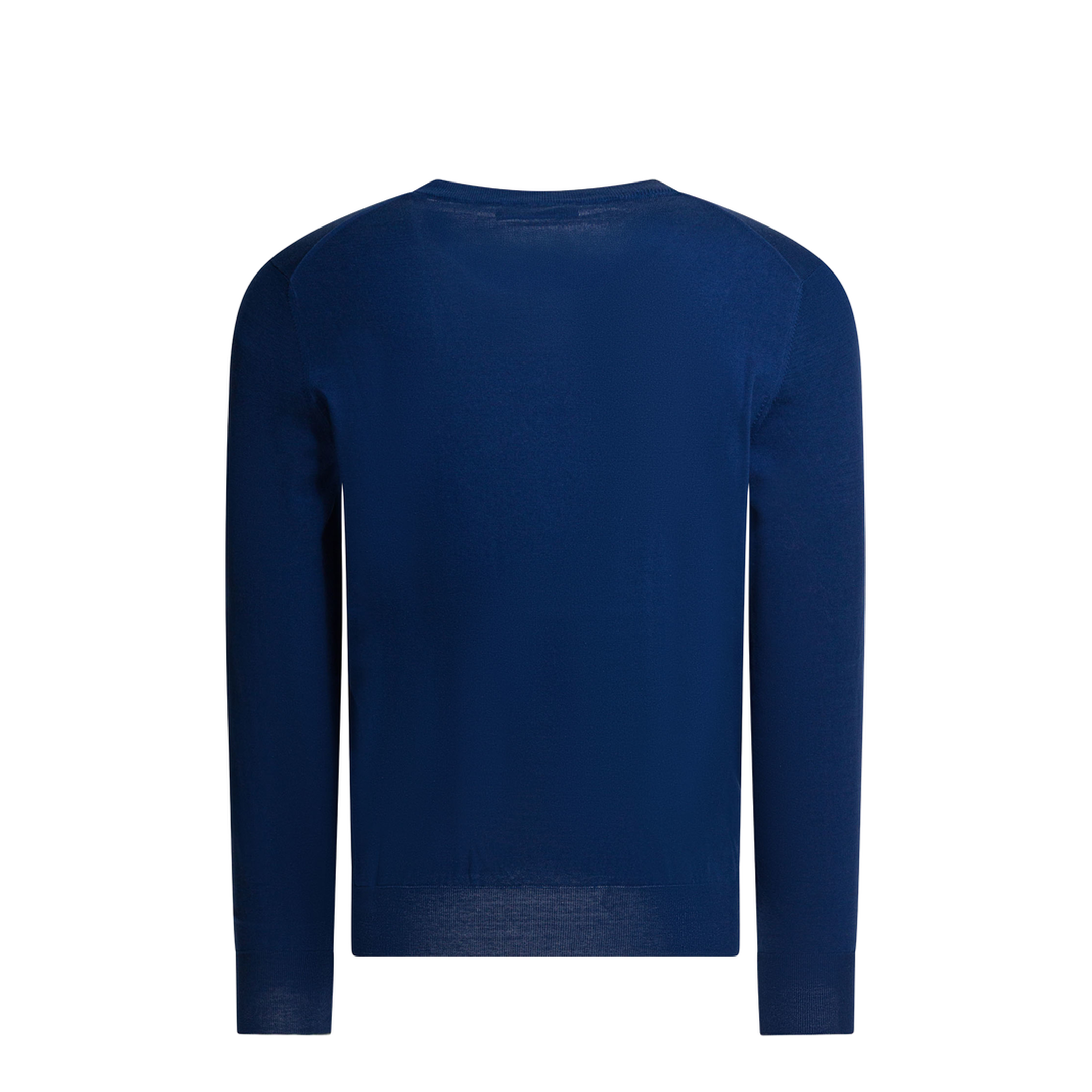 Cotton Crewneck Sweater Blue