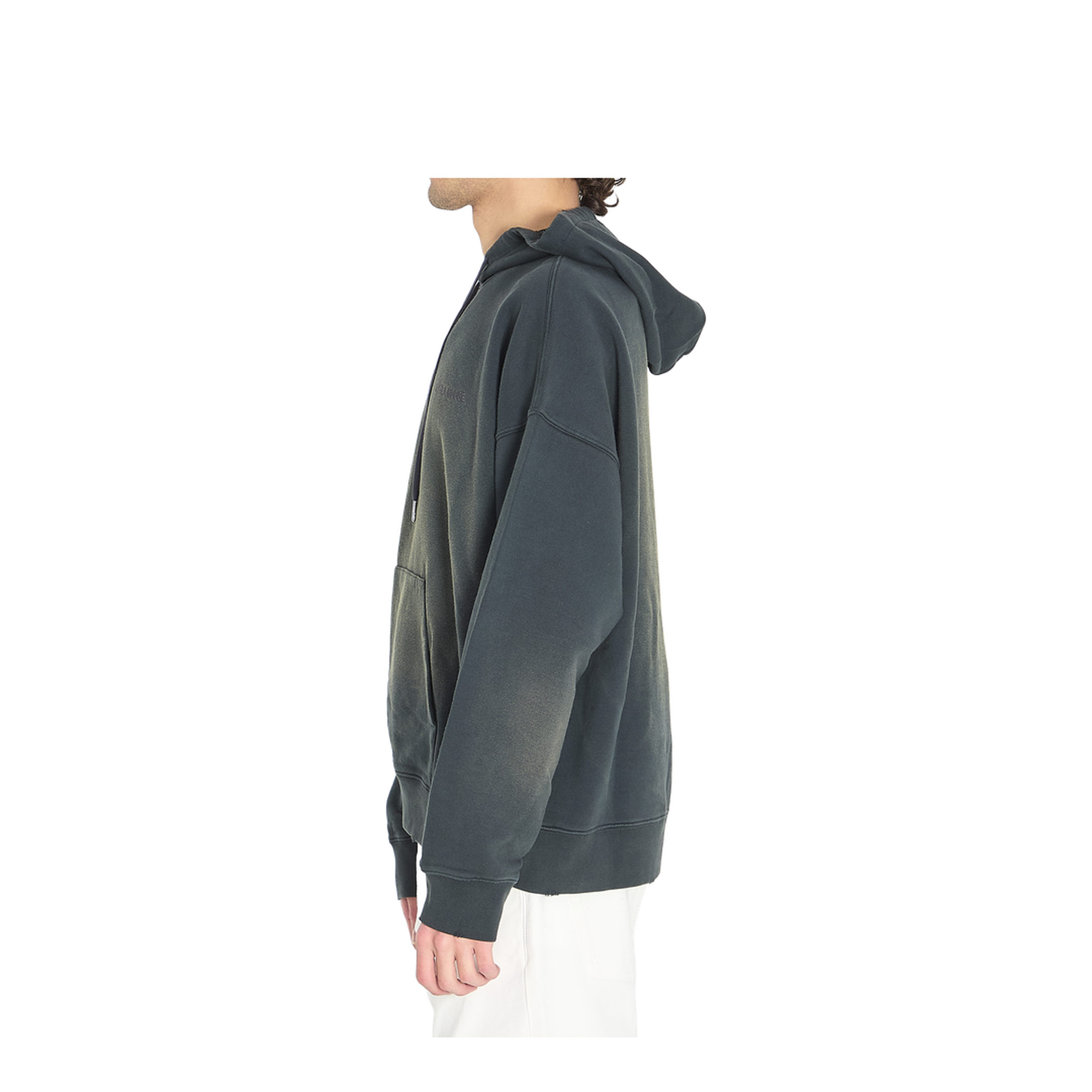 Sweatshirt with Bleached Effect