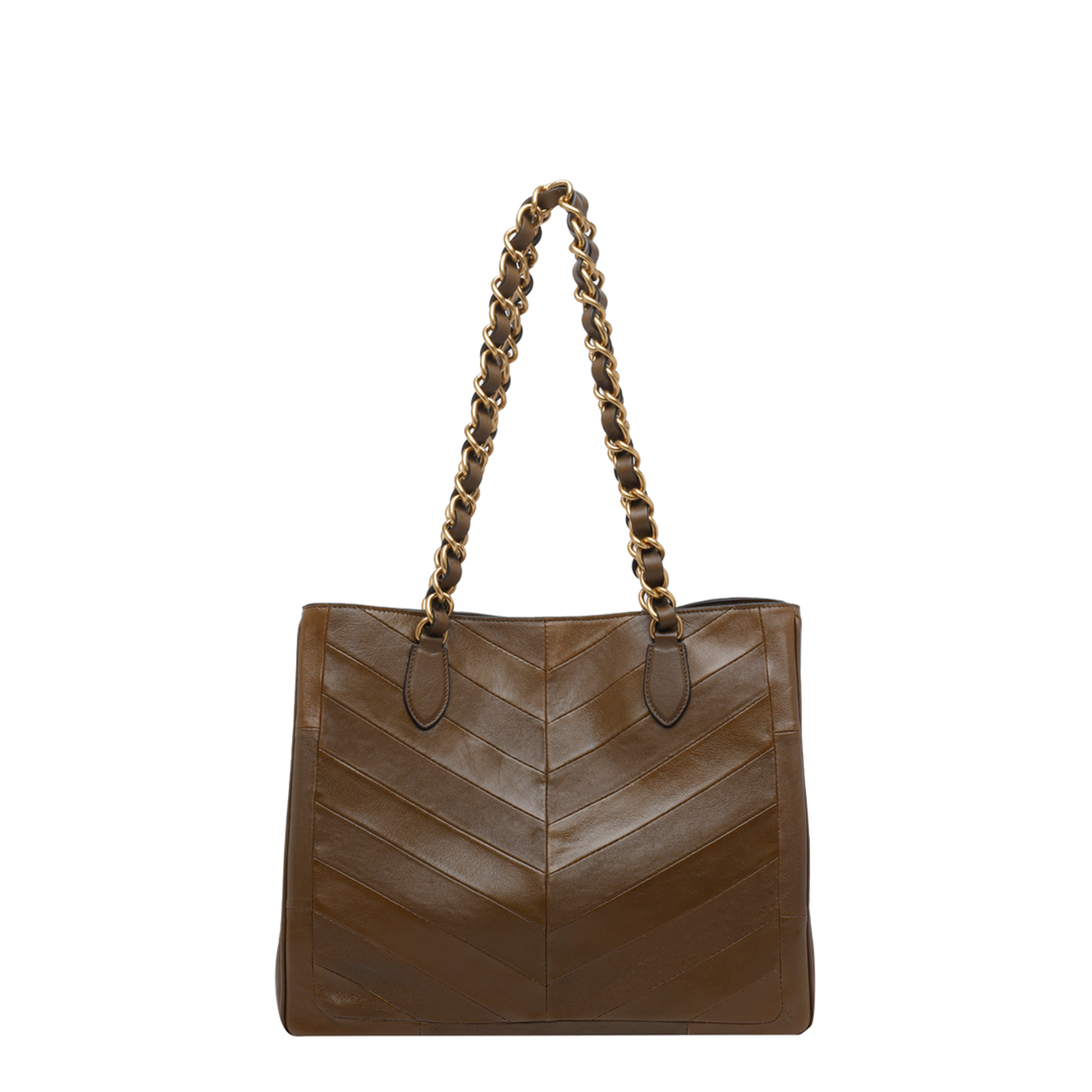 Laseine Chevron Motif Shopping Bag