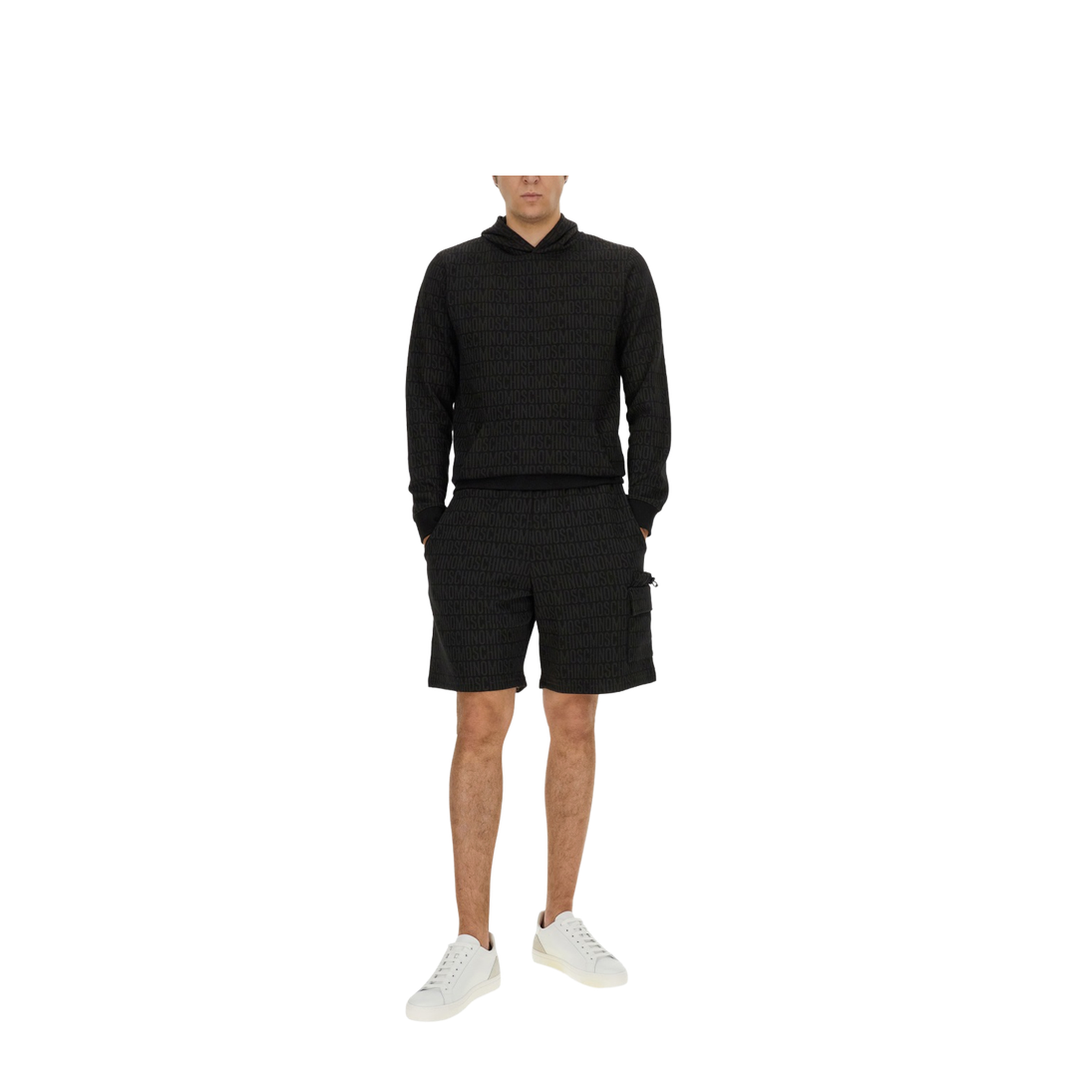 Sweatshirt with All Over Logo