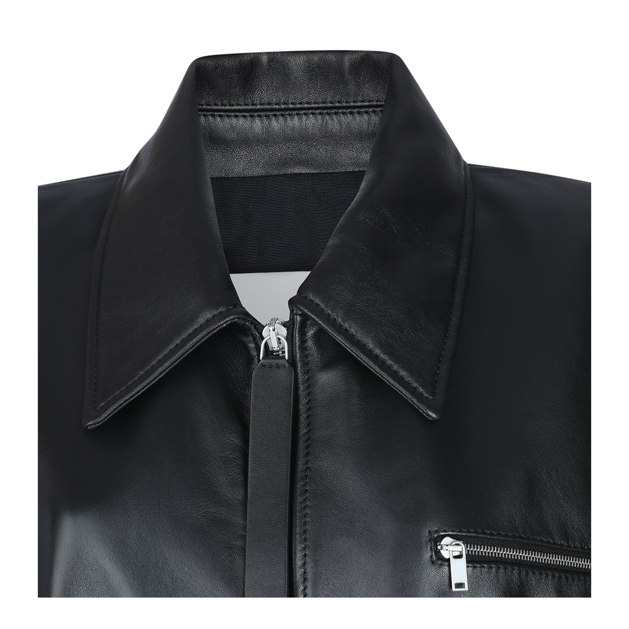 Blouson Leather Jacket Black