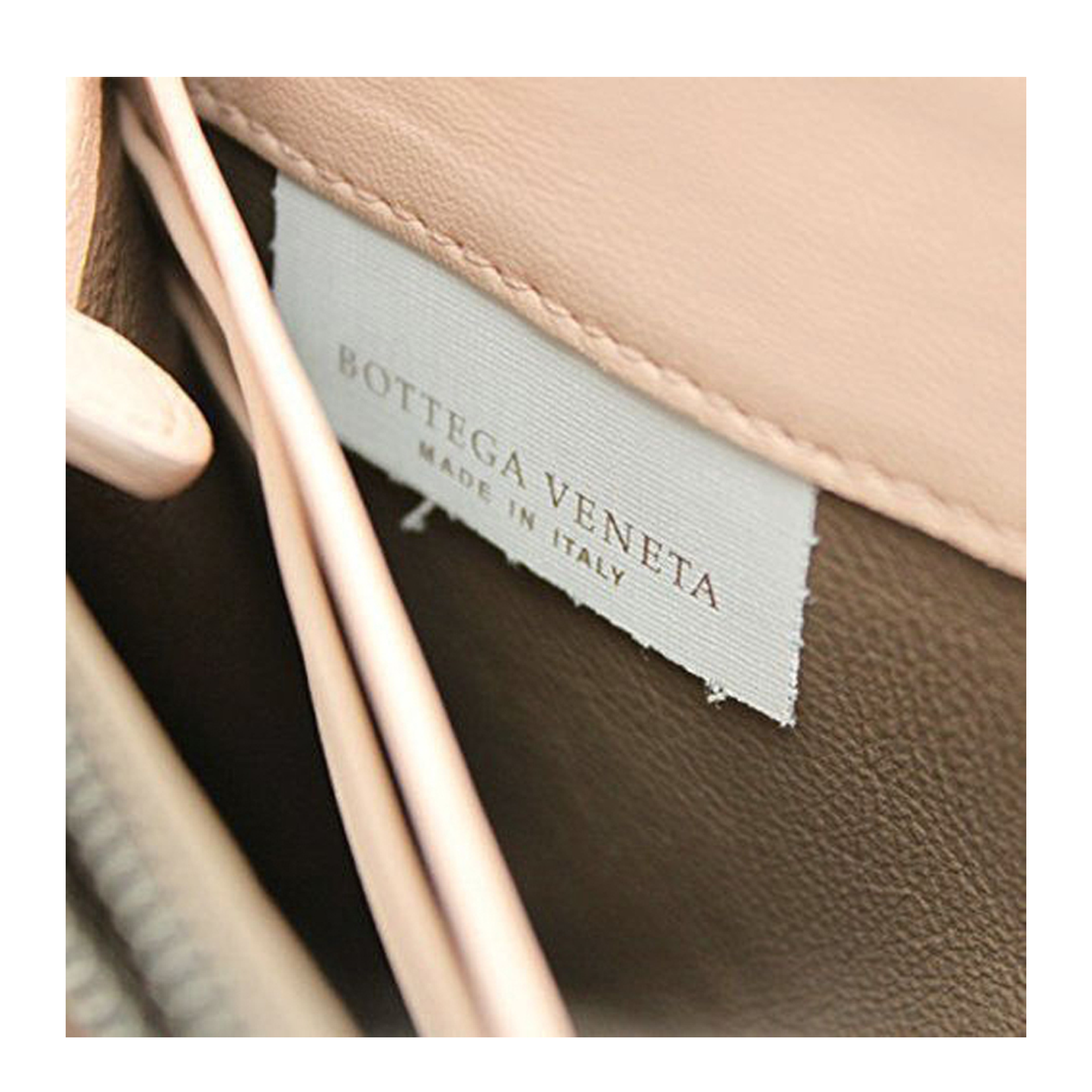 Intrecciato Leather Wallet - Beige
