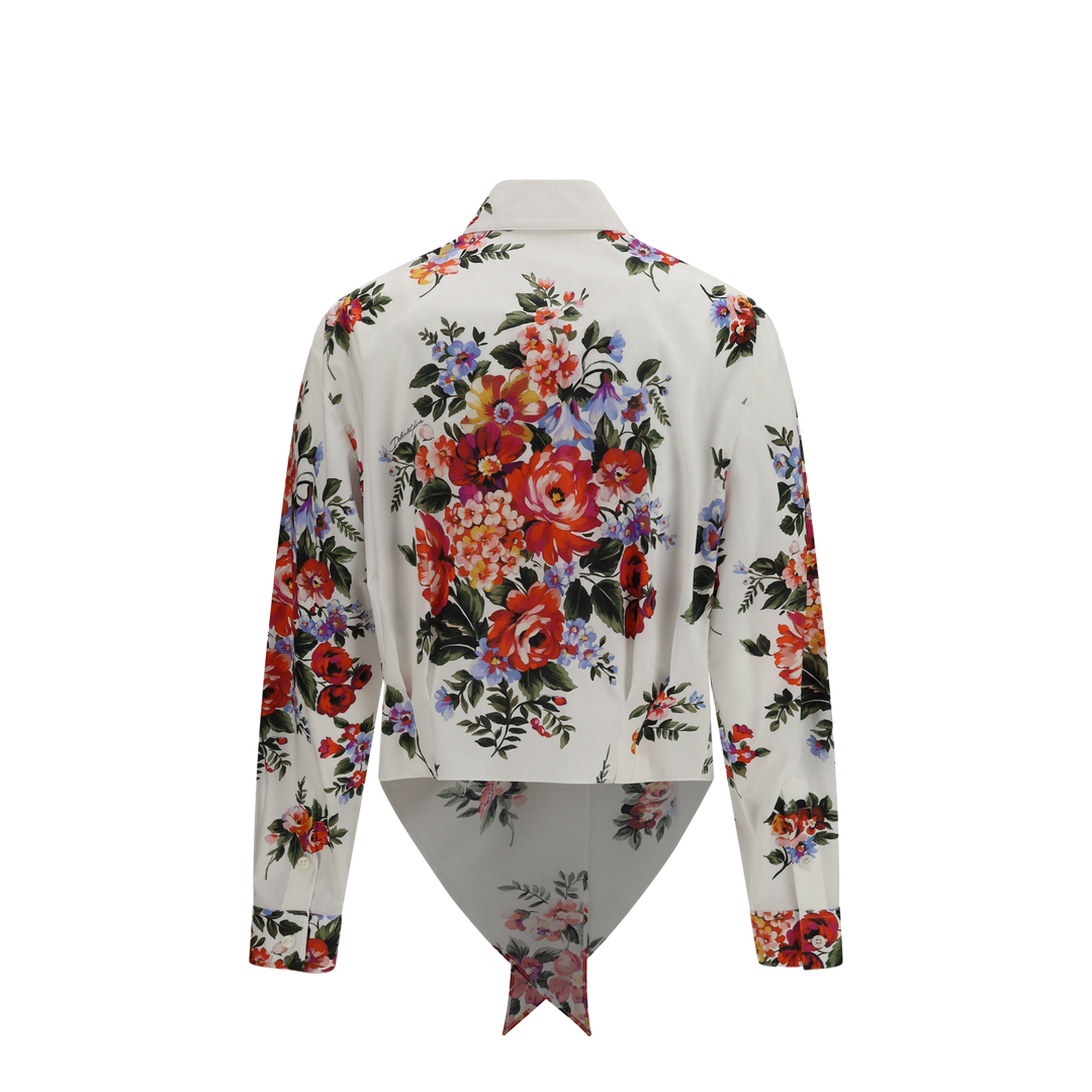 MAYFEYR - Dolce & Gabbana - Cotton Shirt With Bouquet Print - F5T76THS5UU
