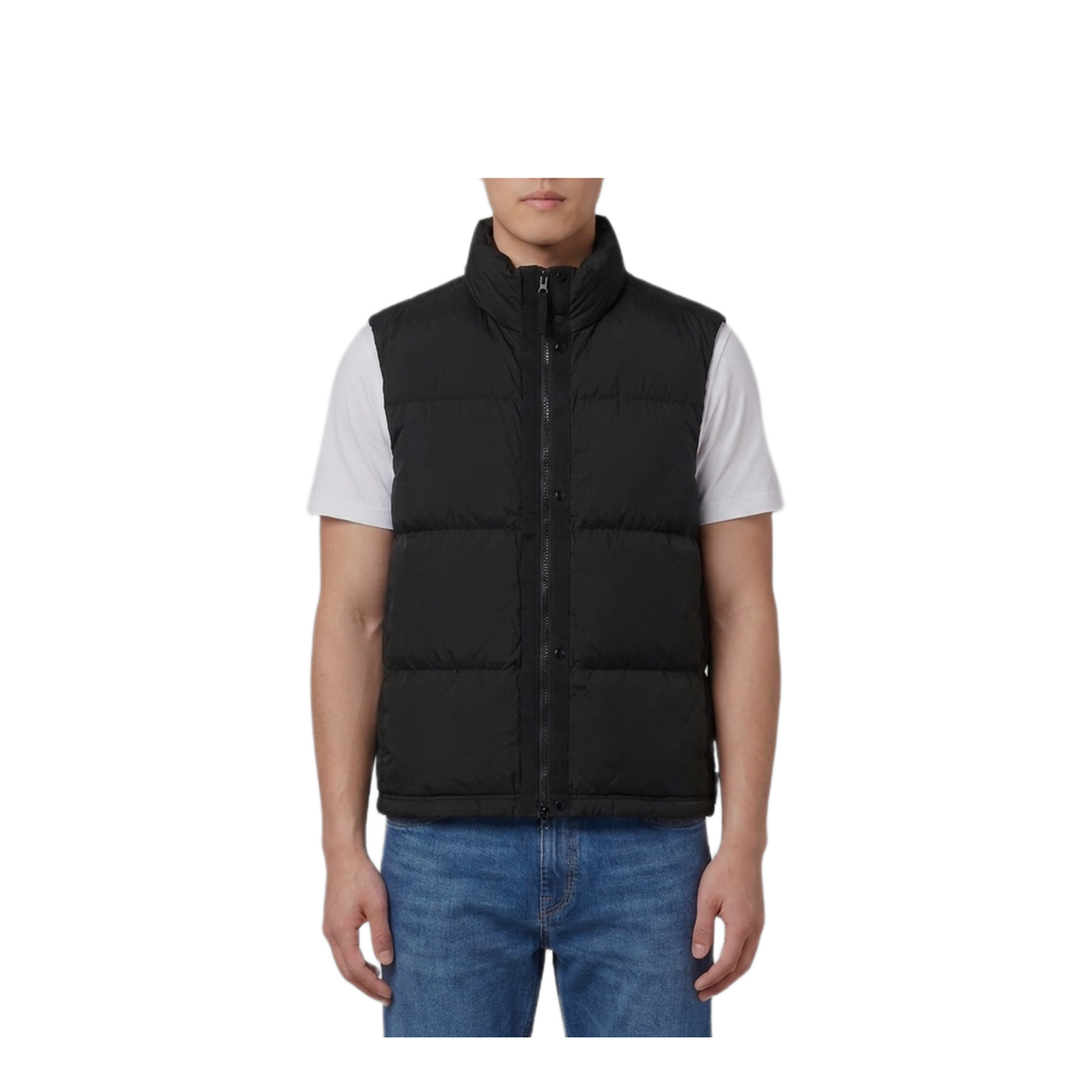 MAYFEYR - Stone Island - Black Quilted Nylon Vest - L2S15G100004S0483V0029