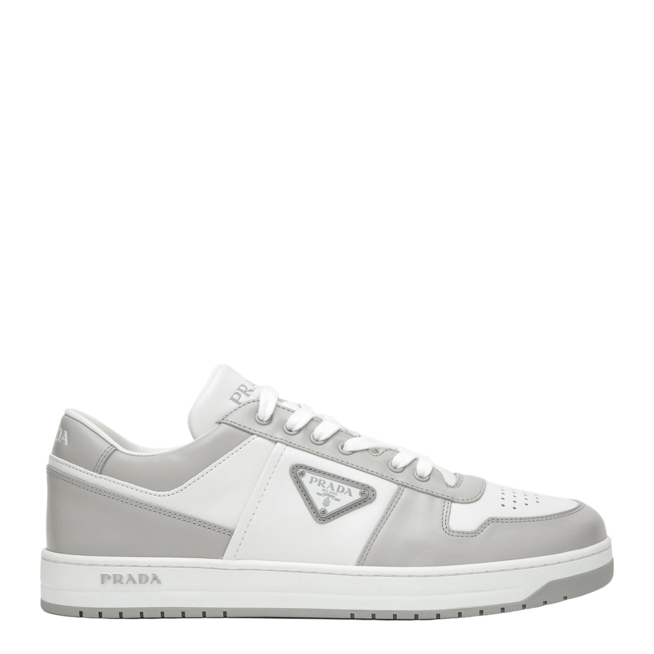 MAYFEYR - Prada - Downtown Sneakers In White Crystal Leather - 2EE364D0033LKGF0W5V