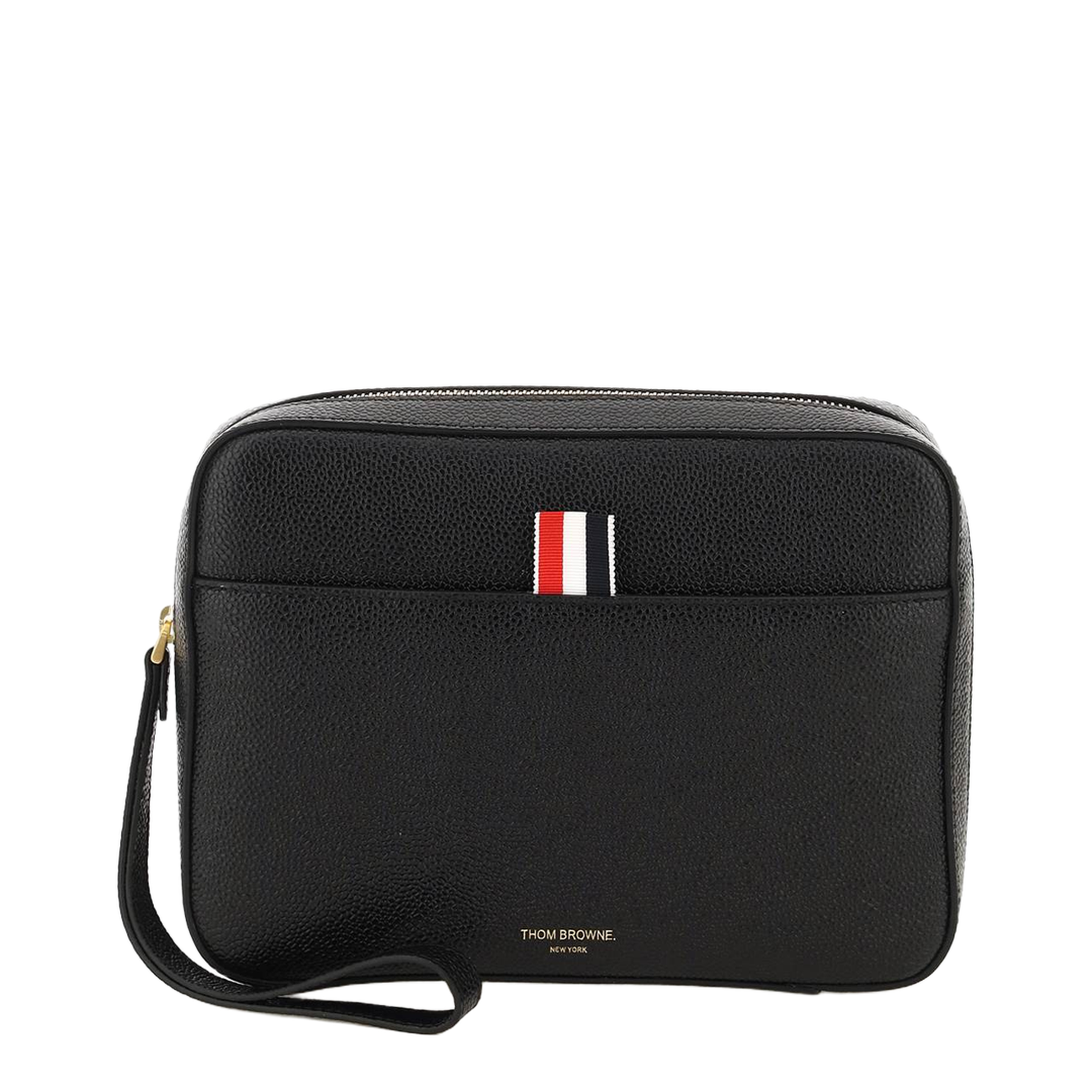 Clutch Black Leather With RWB Strap