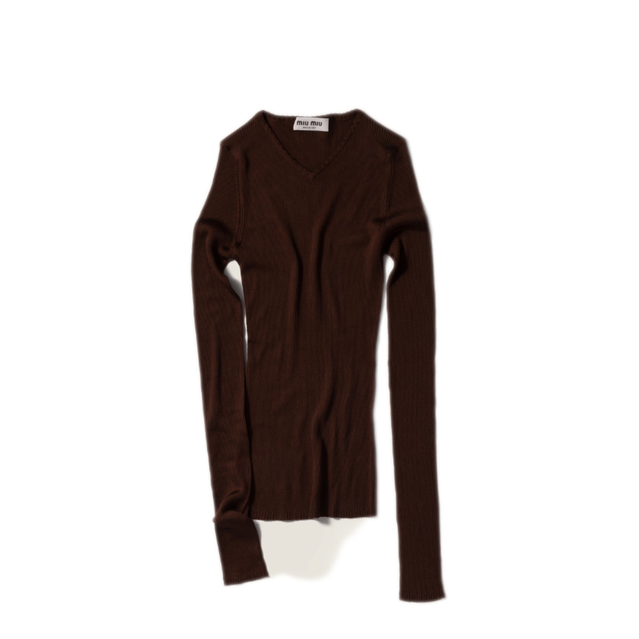 MAYFEYR - Miu Miu - Scollo V Silk Ribs F.21 - MML01BSOOO18BQF0324