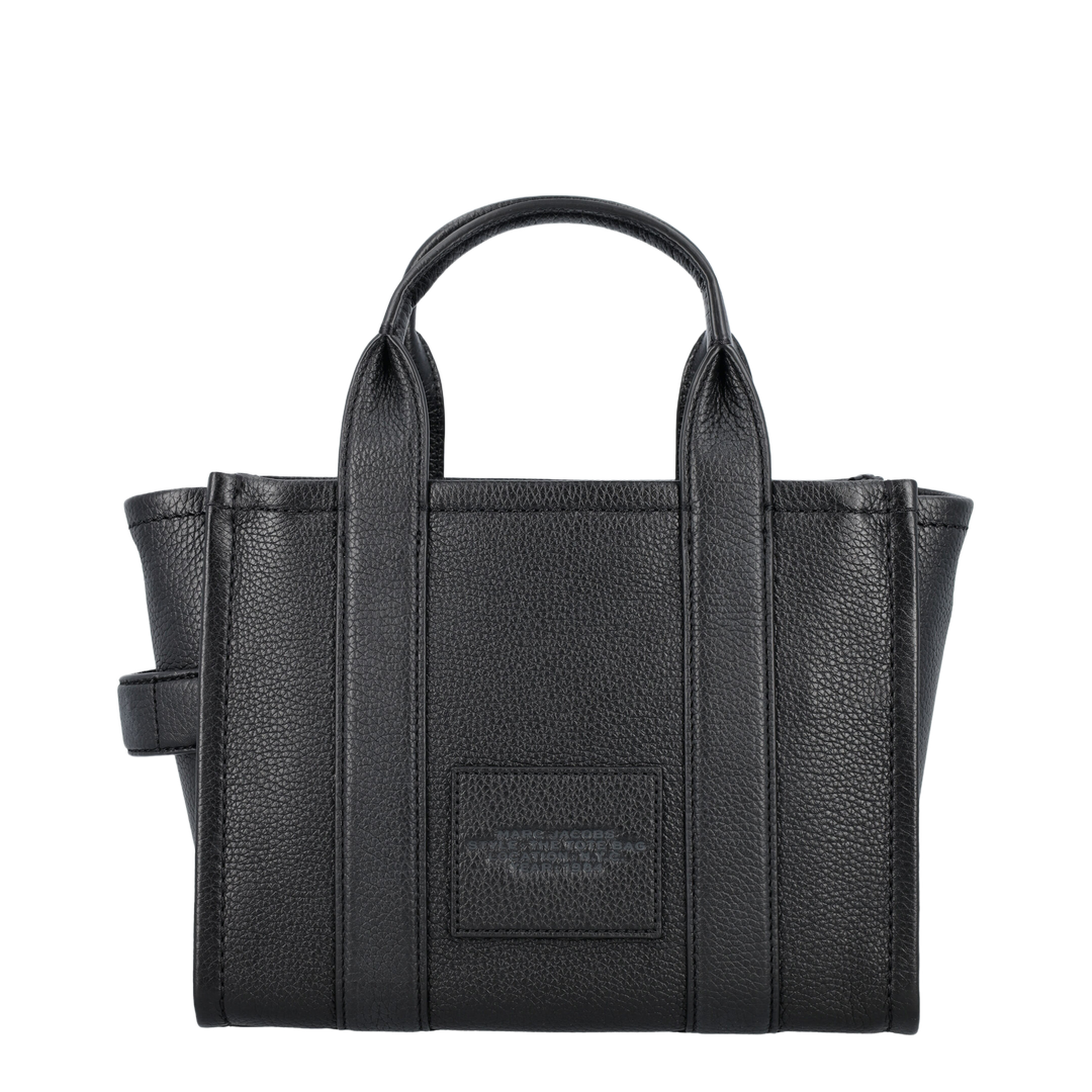 The Small Tote Bag Grainy Leather Bag in Black