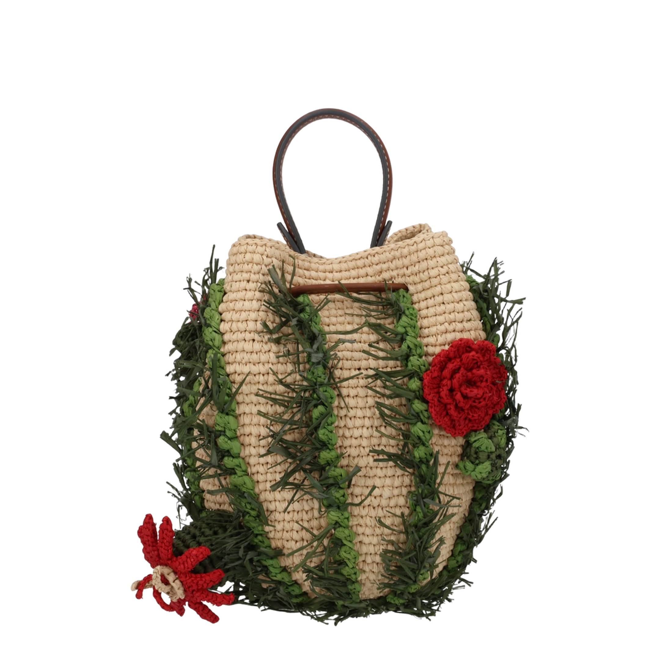 Cactus Bag With Floral Details
