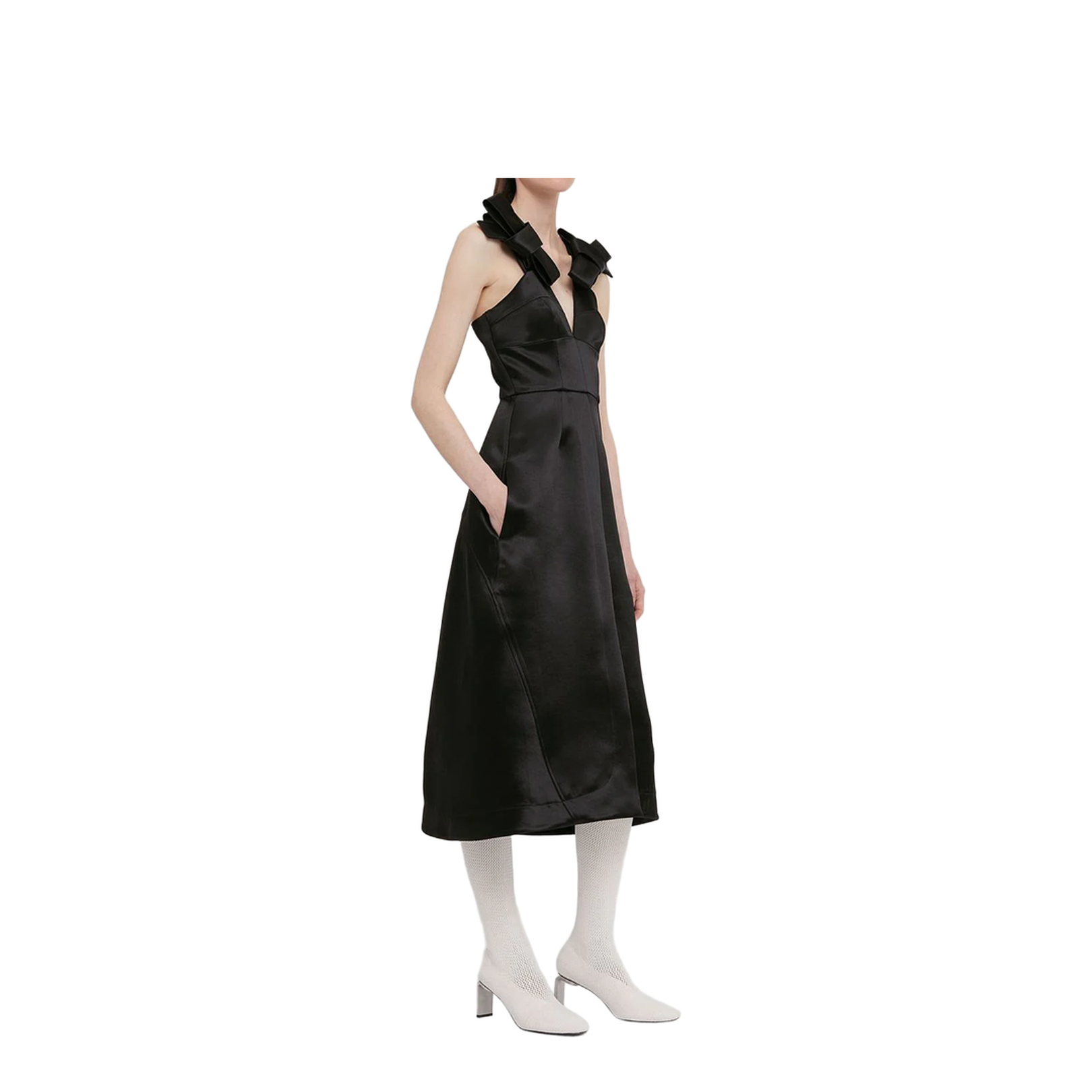 Black Satin Dress